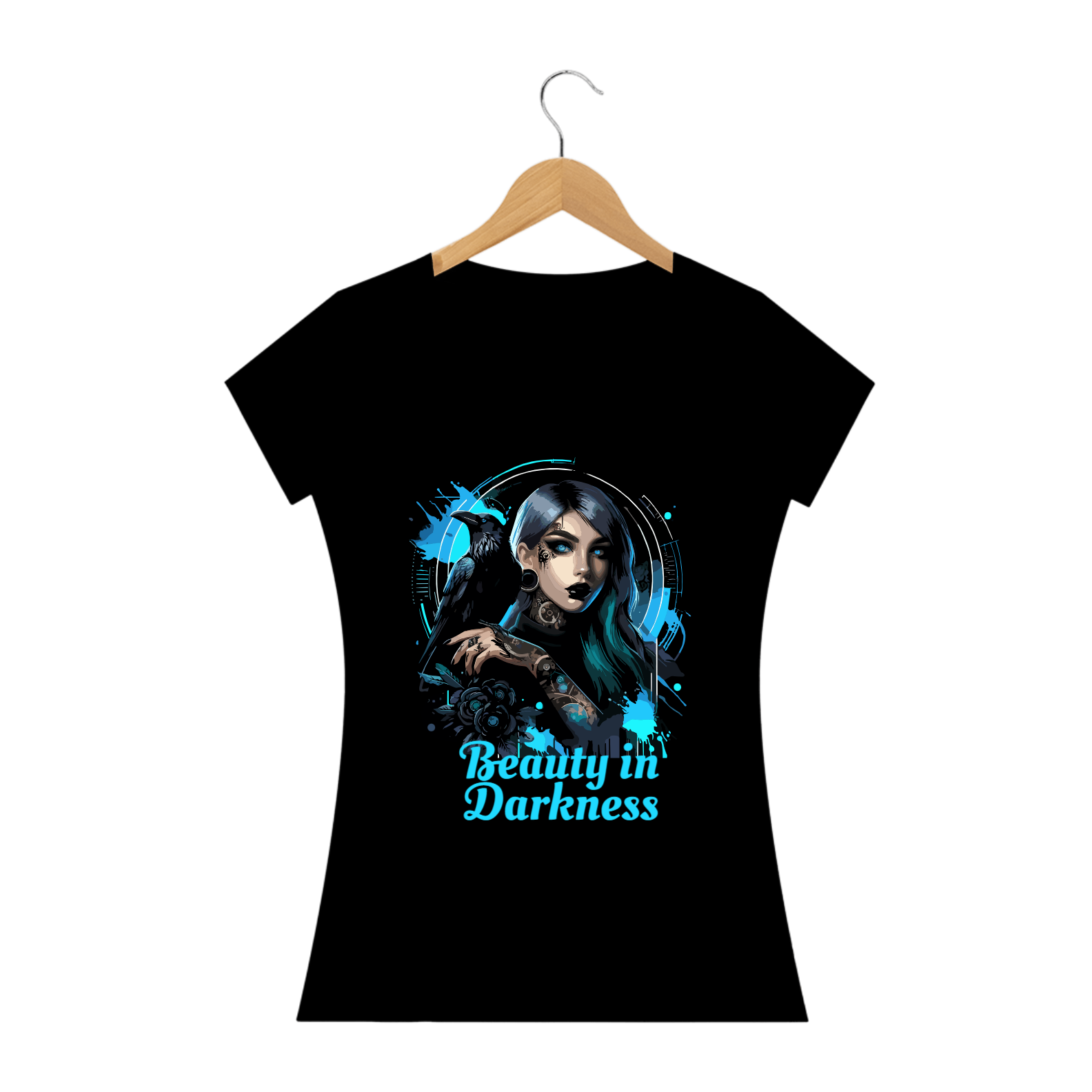 Camiseta Personalizada Feminina  BEAUTY IN DARKNESS