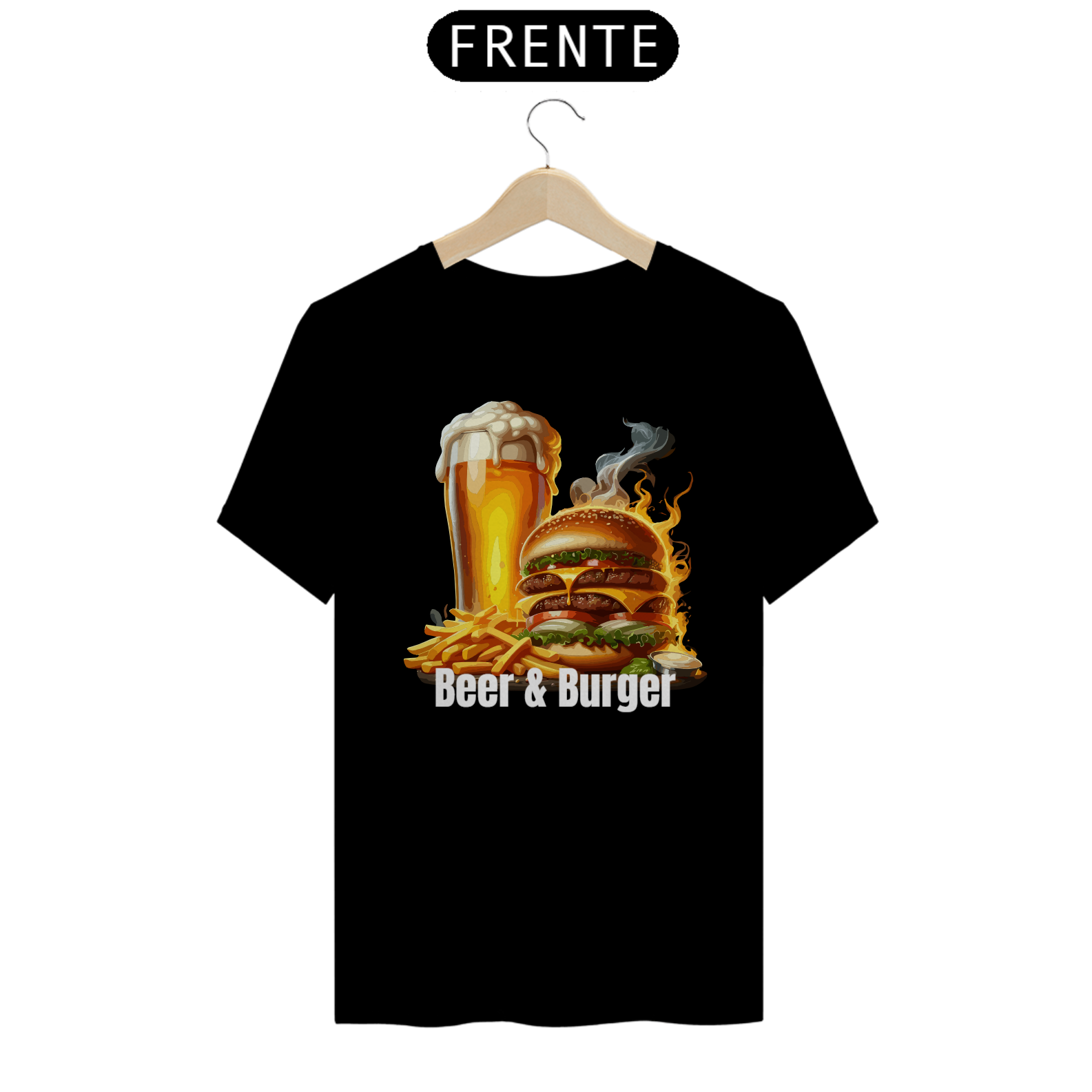 Camiseta Personalizada  Estampa BEER BURGER