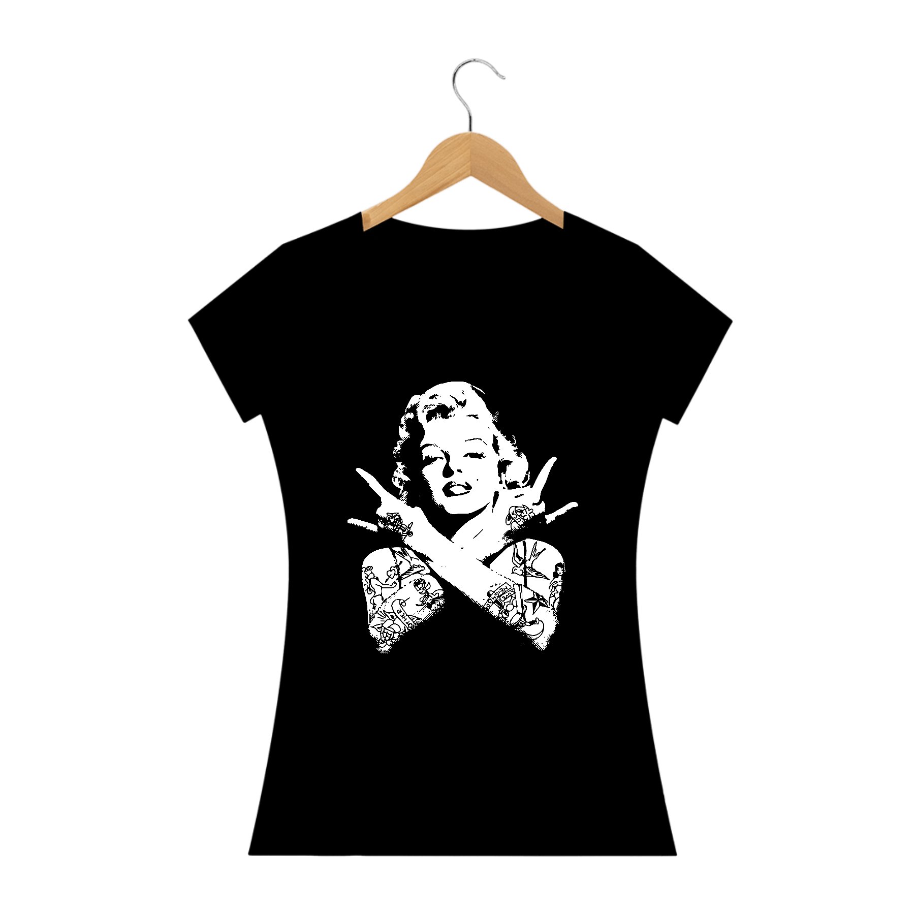 Camiseta Personalizada Feminina  Estampa MARILYN MONROE Rock