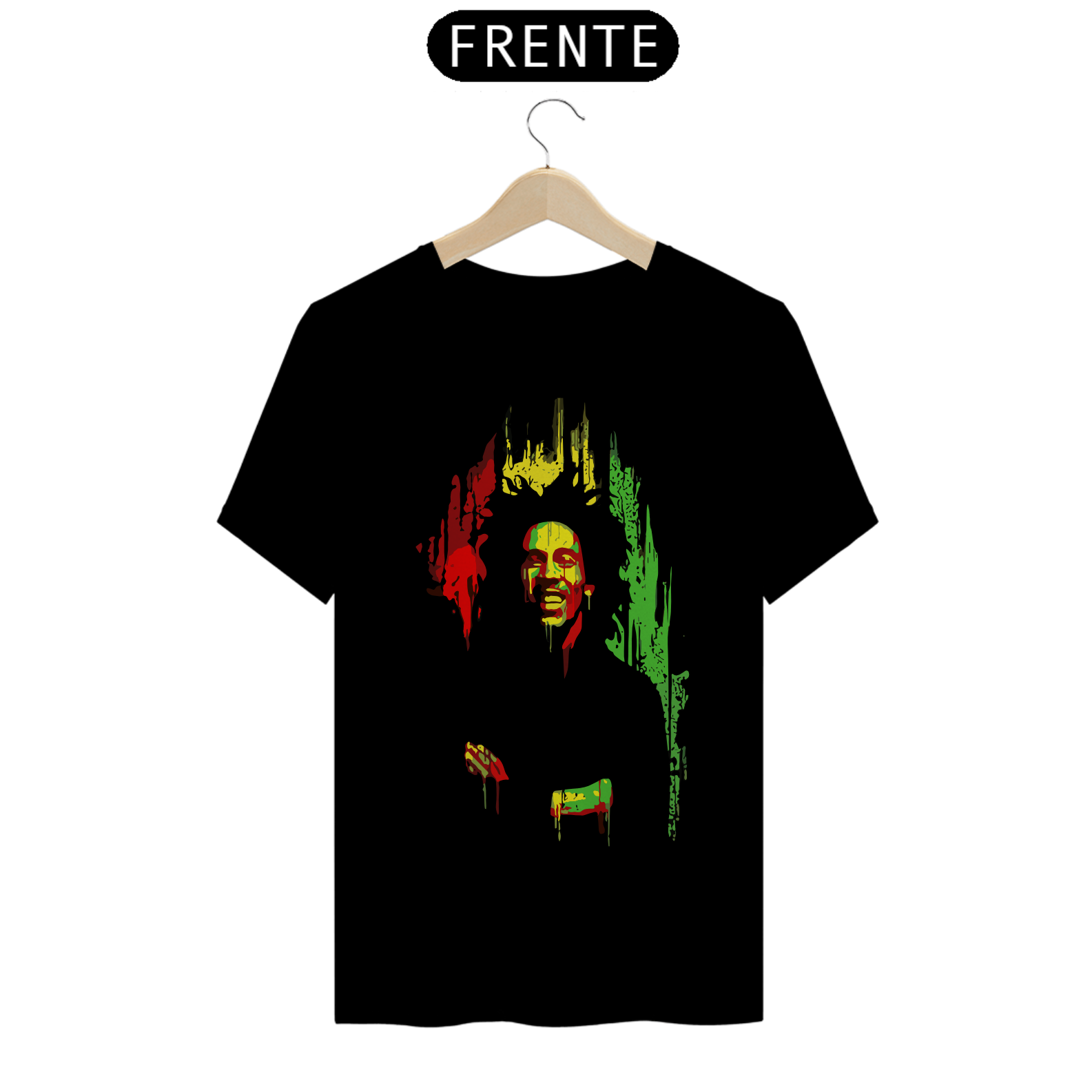 BOB MARLEY SPLASH - Camiseta Personalizada com Estampa de Banda