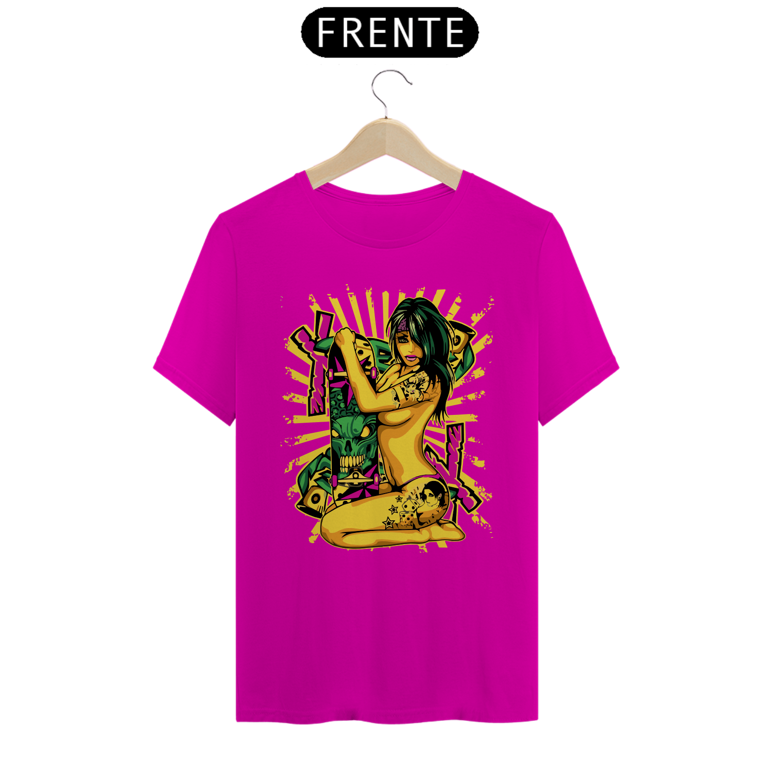 Camiseta Personalizada Estampa XXX Bitch & Skate