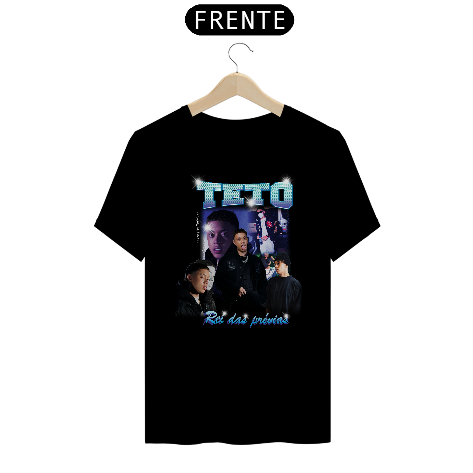 Nome do produto  T-shirt graphic tees/bootleg Teto