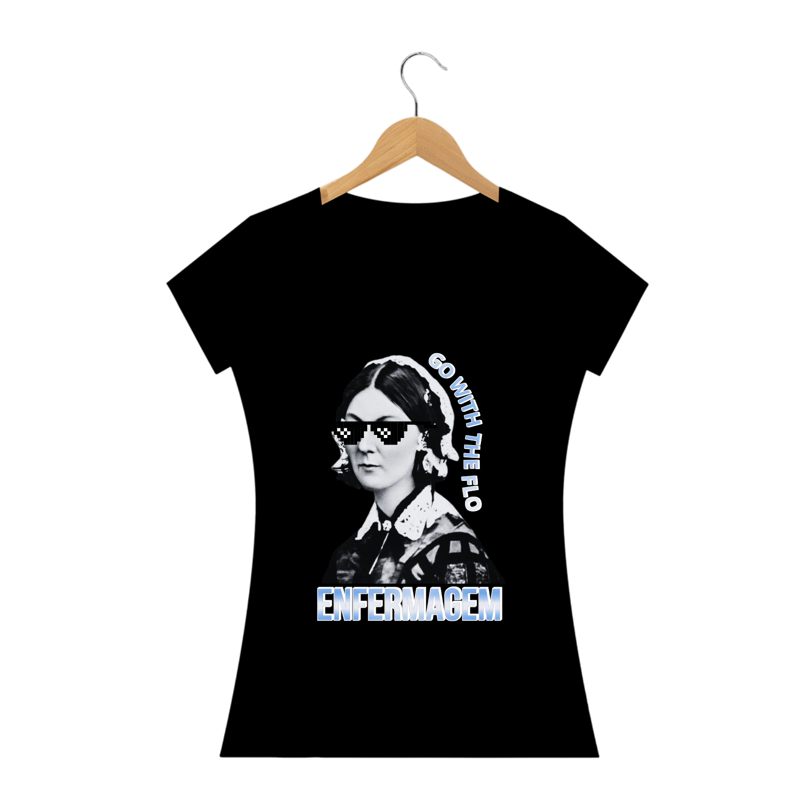 CAMISA QUALITY BABY LONG - ENFERMAGEM - GO WITH THE FLO