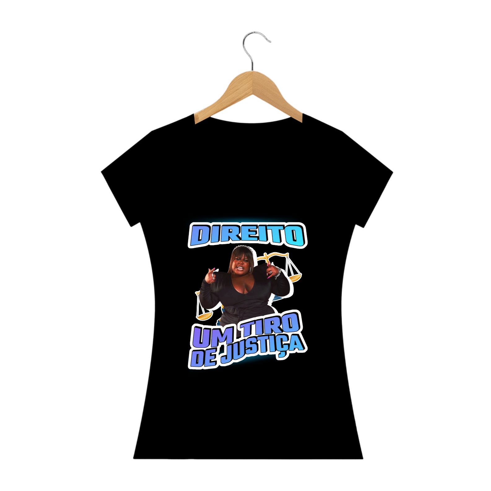 CAMISA QUALITY BABY LONG - DIREITO - UM TIRO DE JUSTIÇA