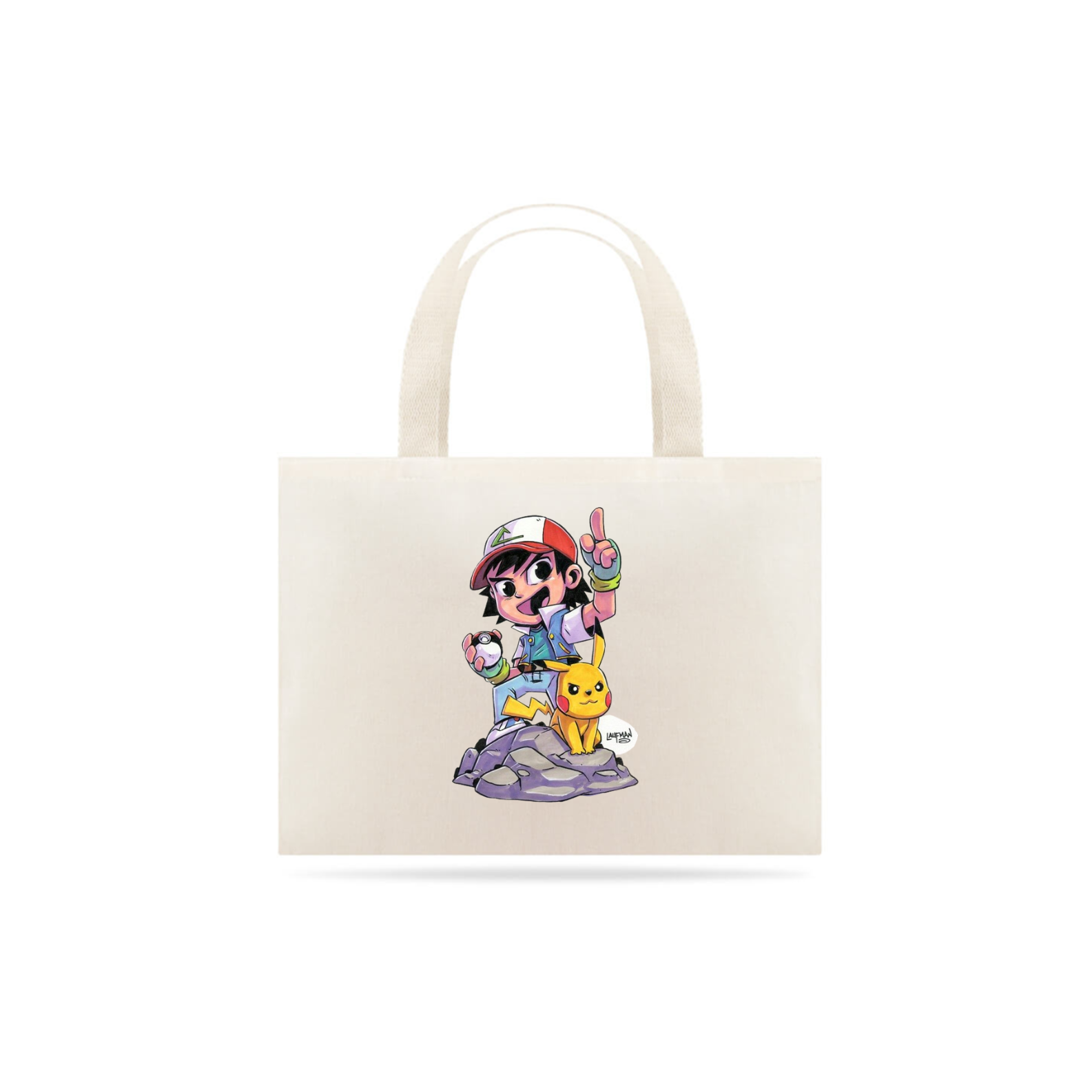 Ecobag - Pika e Ash - Fan Art