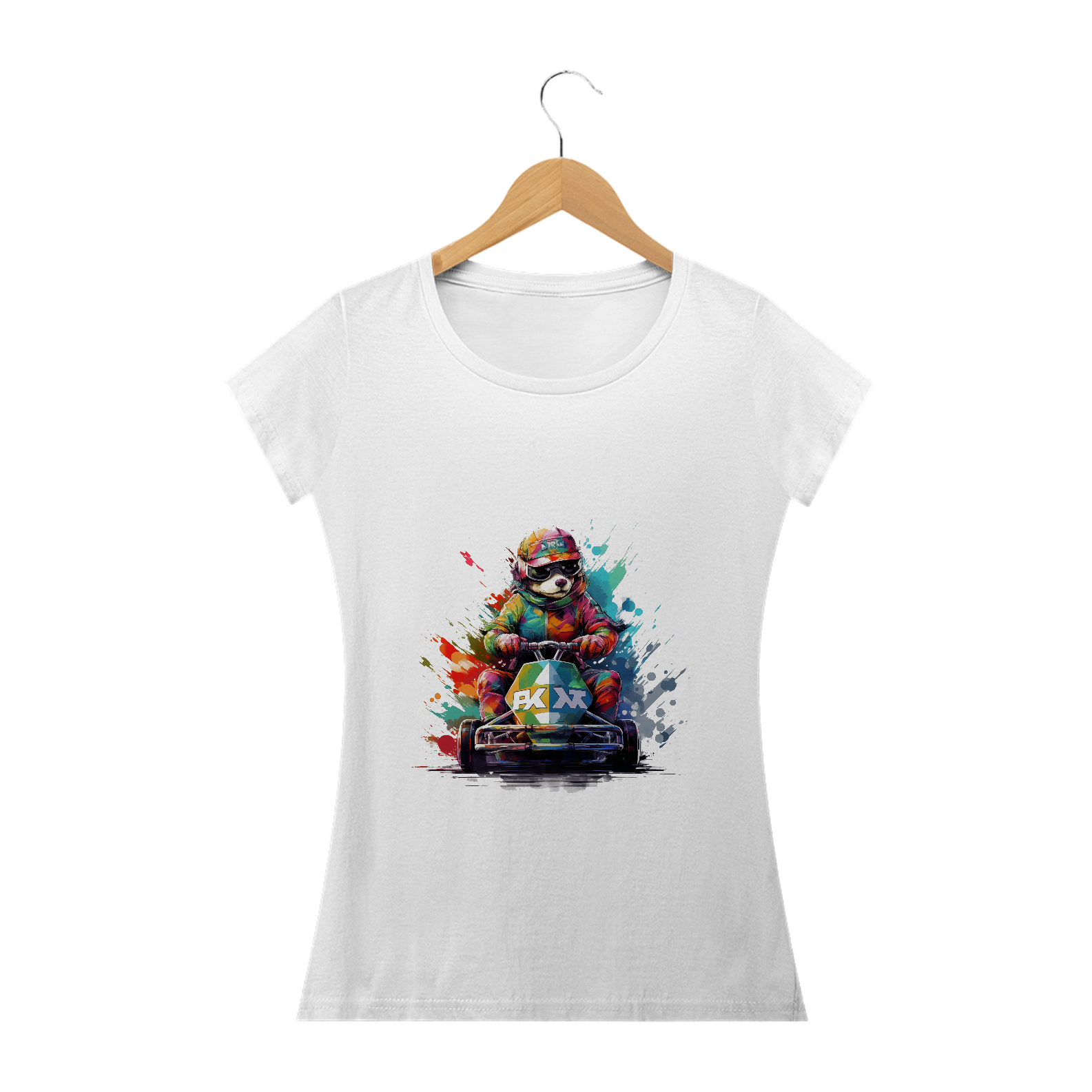 Camiseta Kart Feminina Racoon