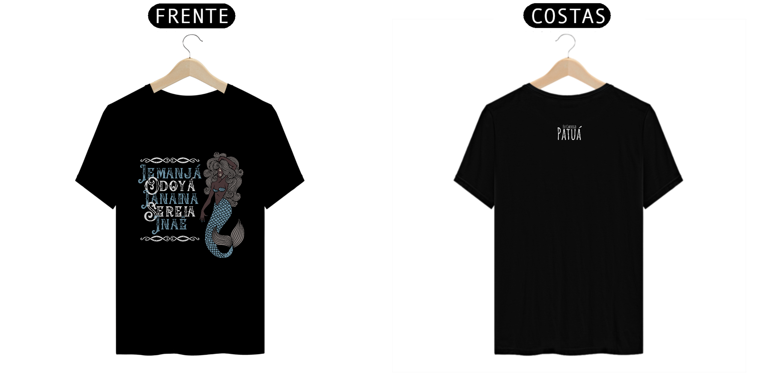 Coleção Ponto Cantado - T-Shirt Classic Frente & Verso Iemanjá