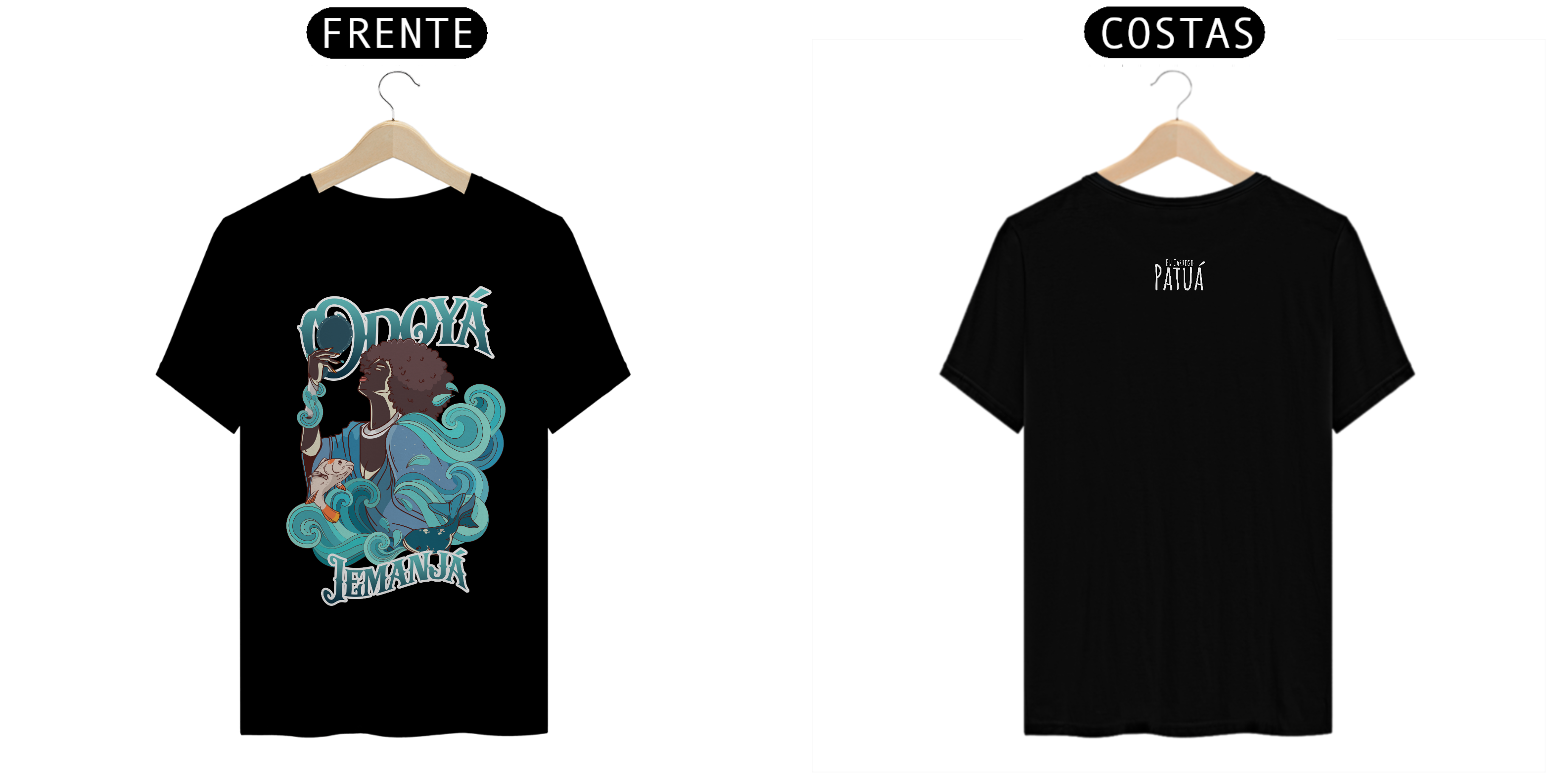 Coleção Orixás & Entidades - T-Shirt Classic Frente & Verso Iemanjá