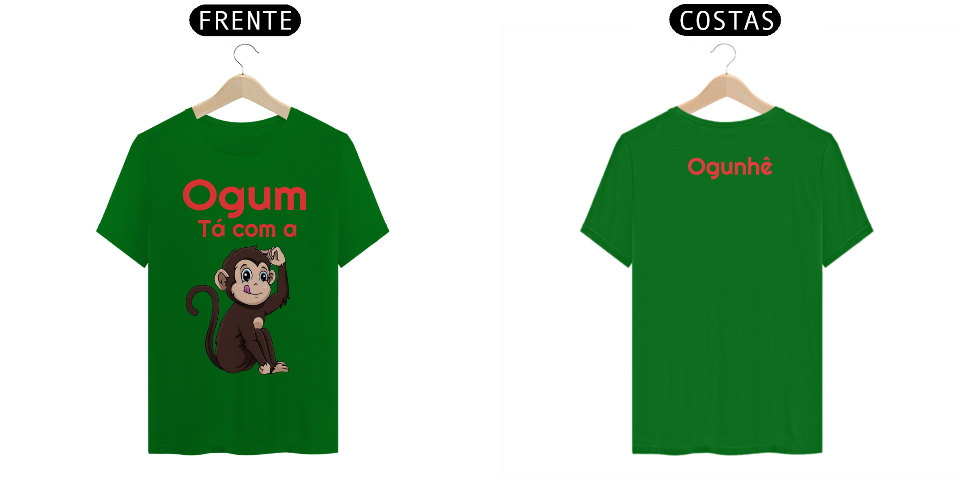 Nome do produto  CAMISETA OGUM TA COM A MACACA