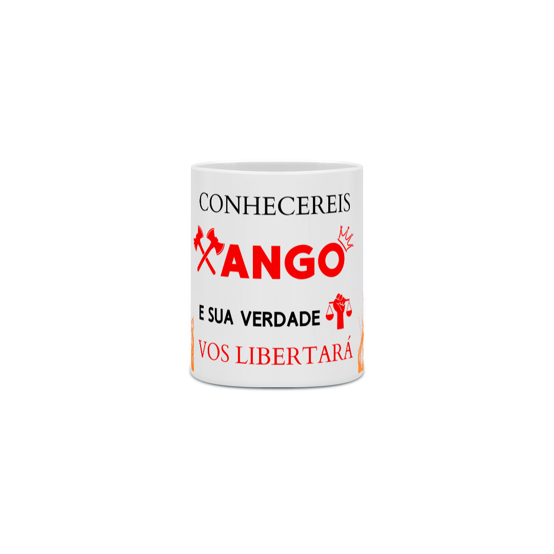 Caneca Xangô Porcelana Personalizada Kaô Cabecilê 325ml