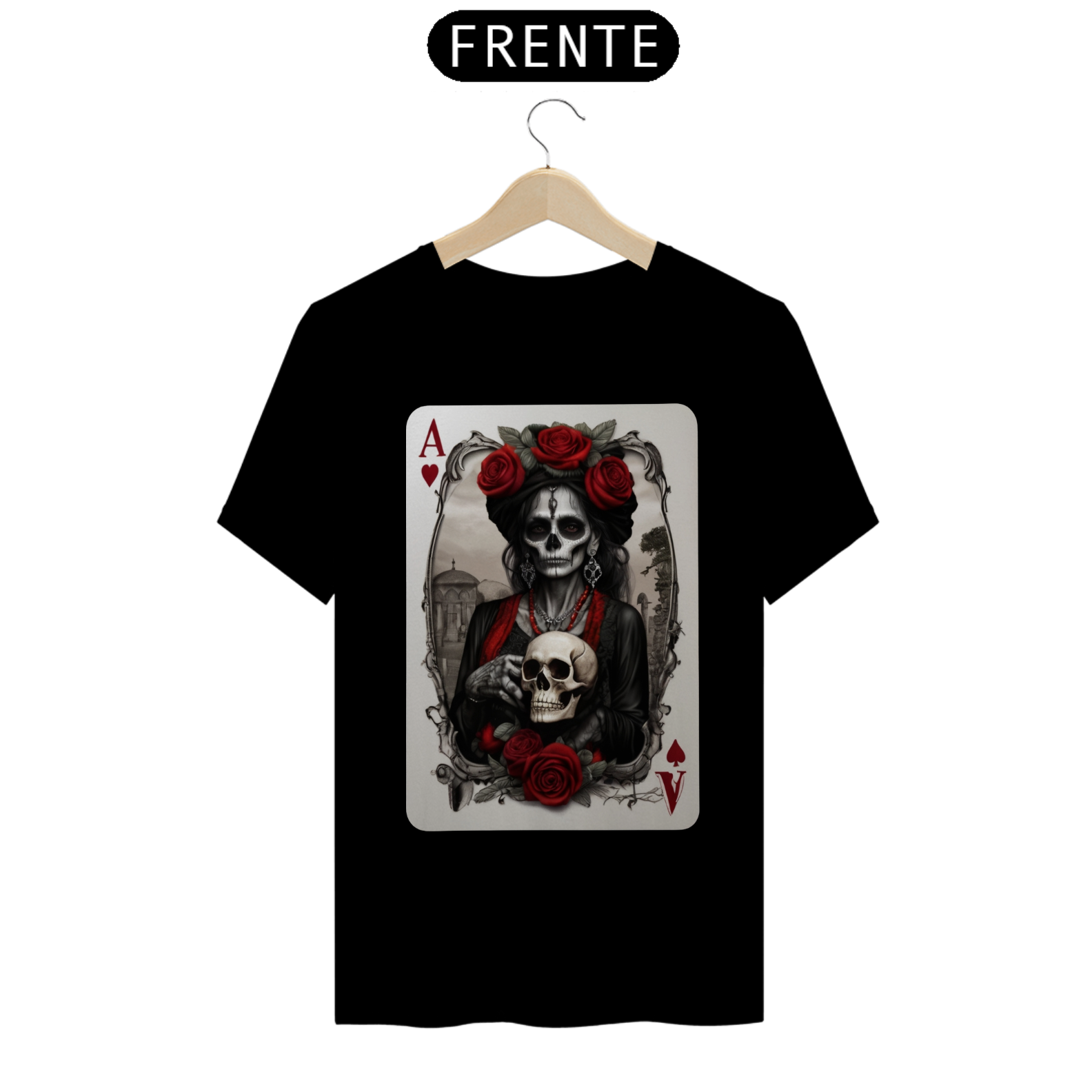 Camiseta Exu e Pomba Gira Carta de Baralho - Maria Amanda