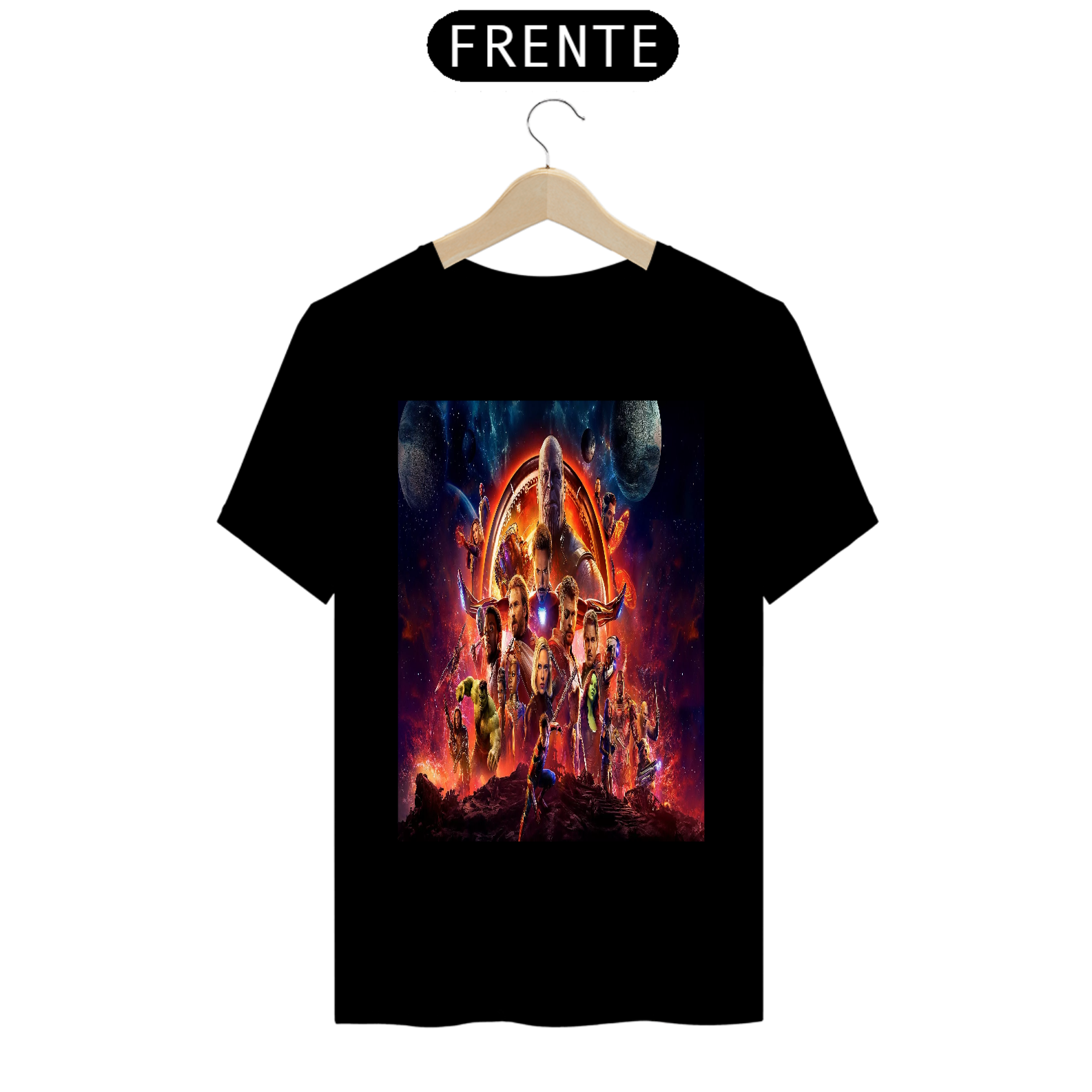Nome do produto  Camisetas Vingadores
