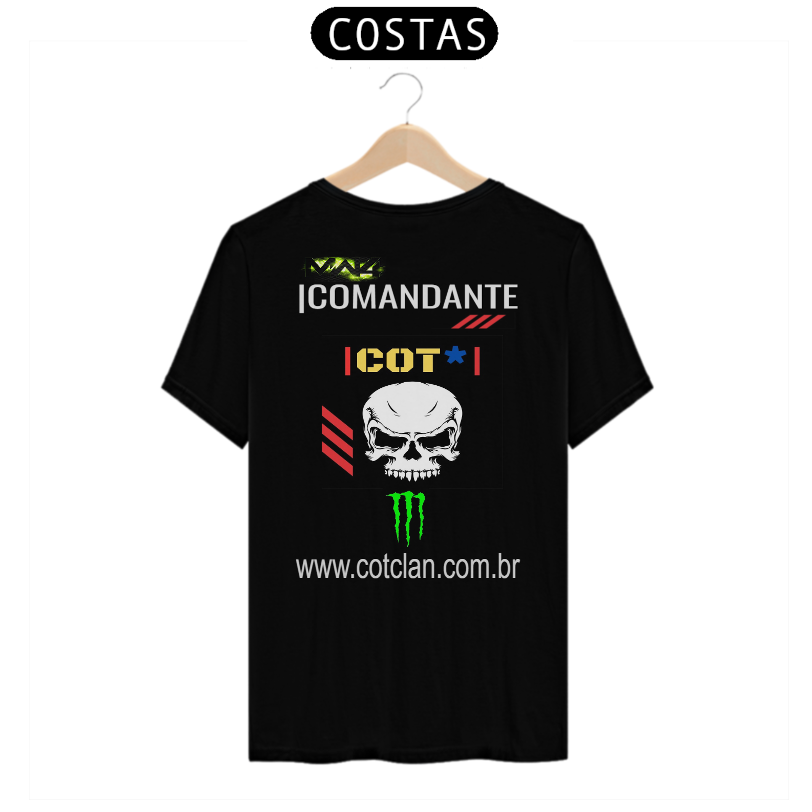 Nome do produto  Camiseta Comandante