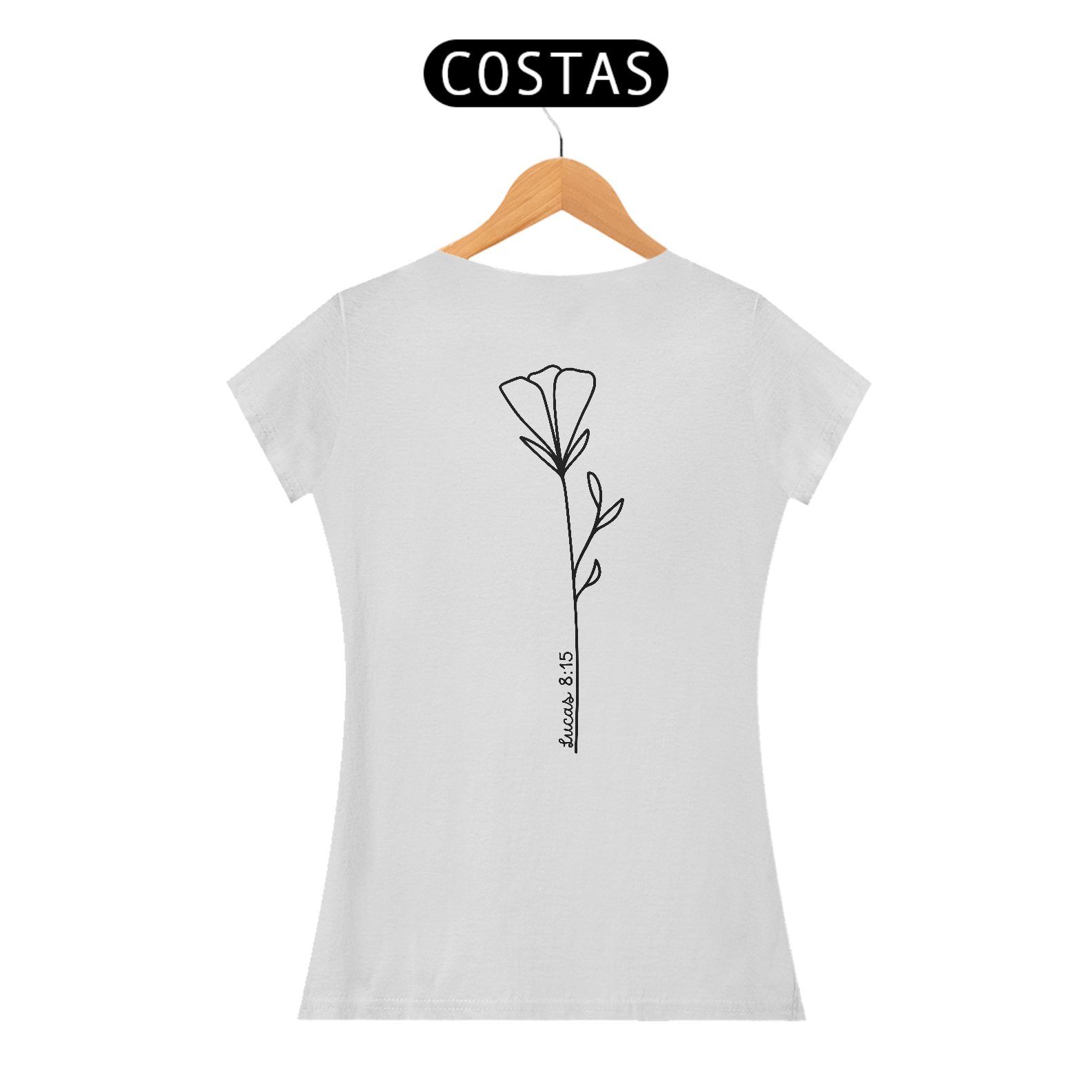 Lucas 8:15 - Tulipa | Camiseta Feminina