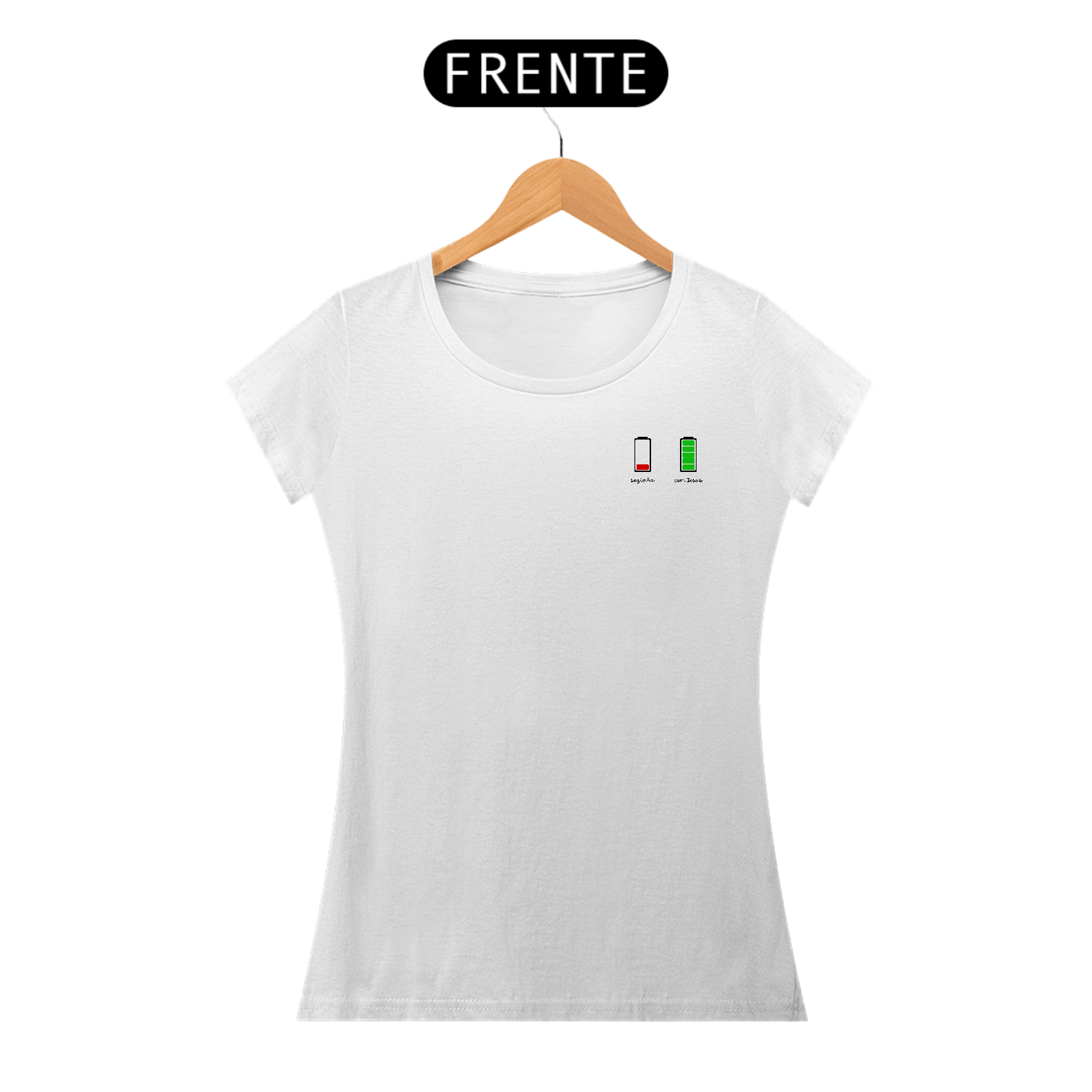 Sozinho, com Jesus | camiseta feminina