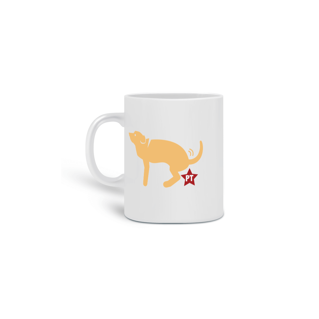 Doguinho caramelo cagando o PT | Petismo é uma merda