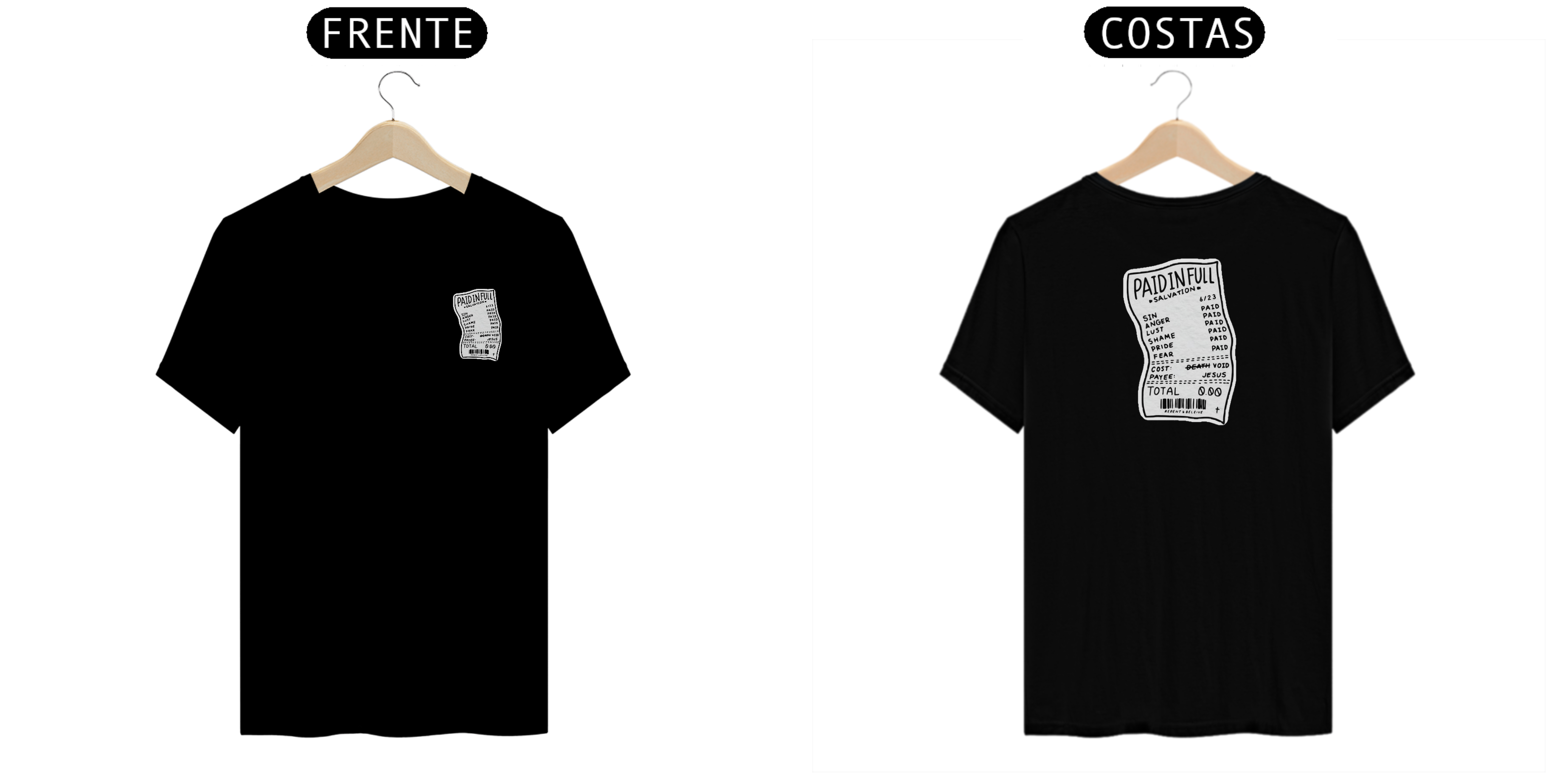 Camiseta Preço já foi pago