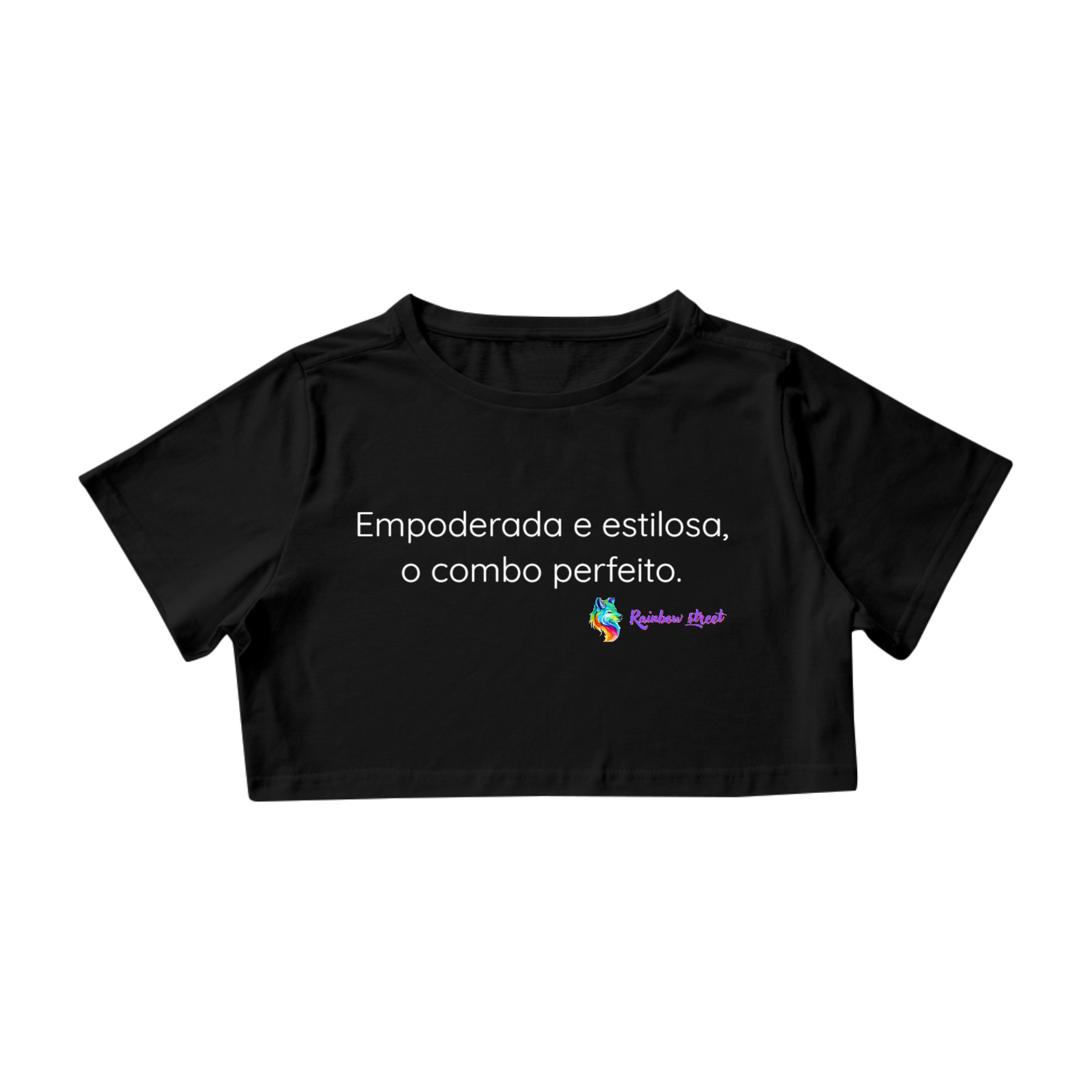 Cropped empoderada Rainbow