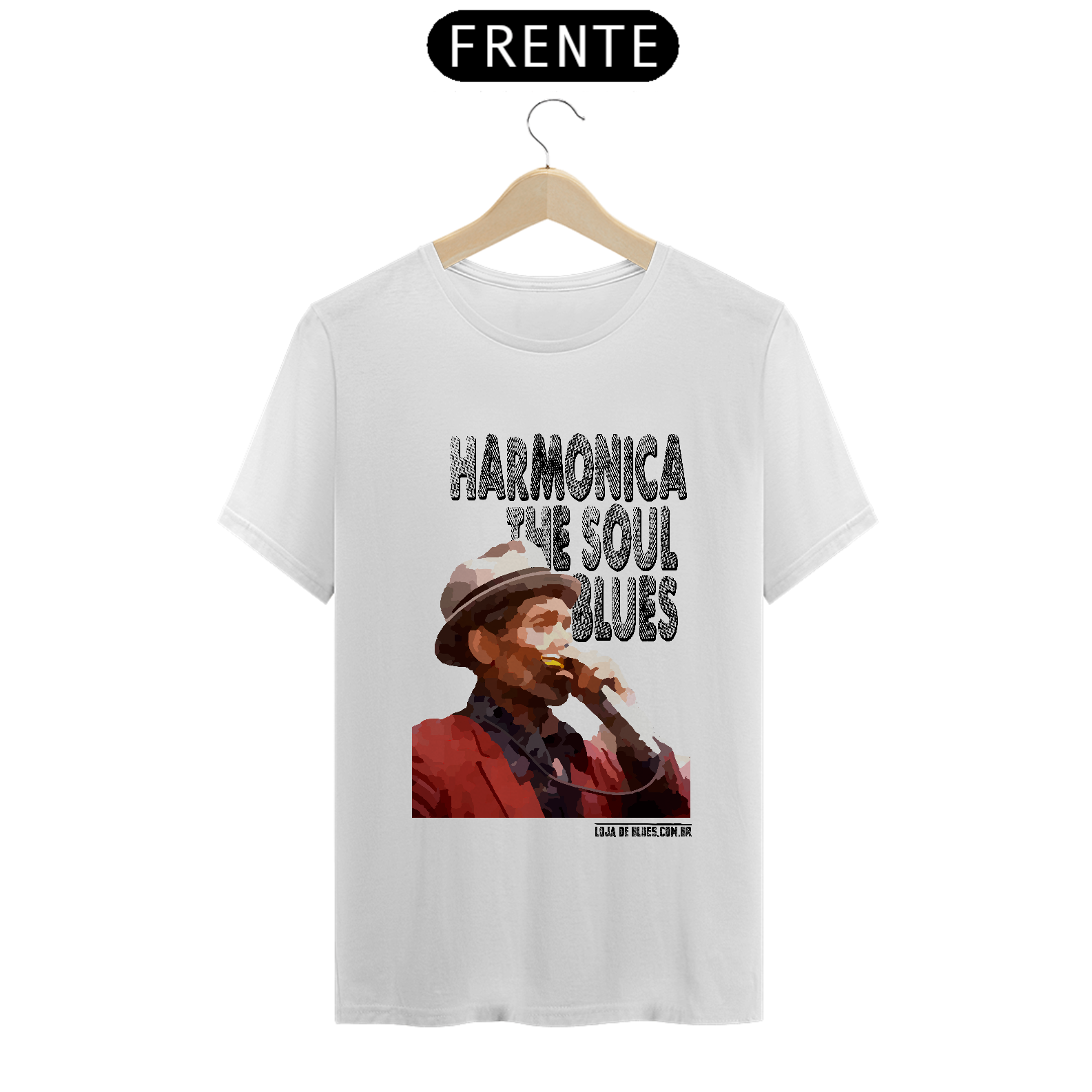 Harmonica - Camiseta Masculina - Cores Claras