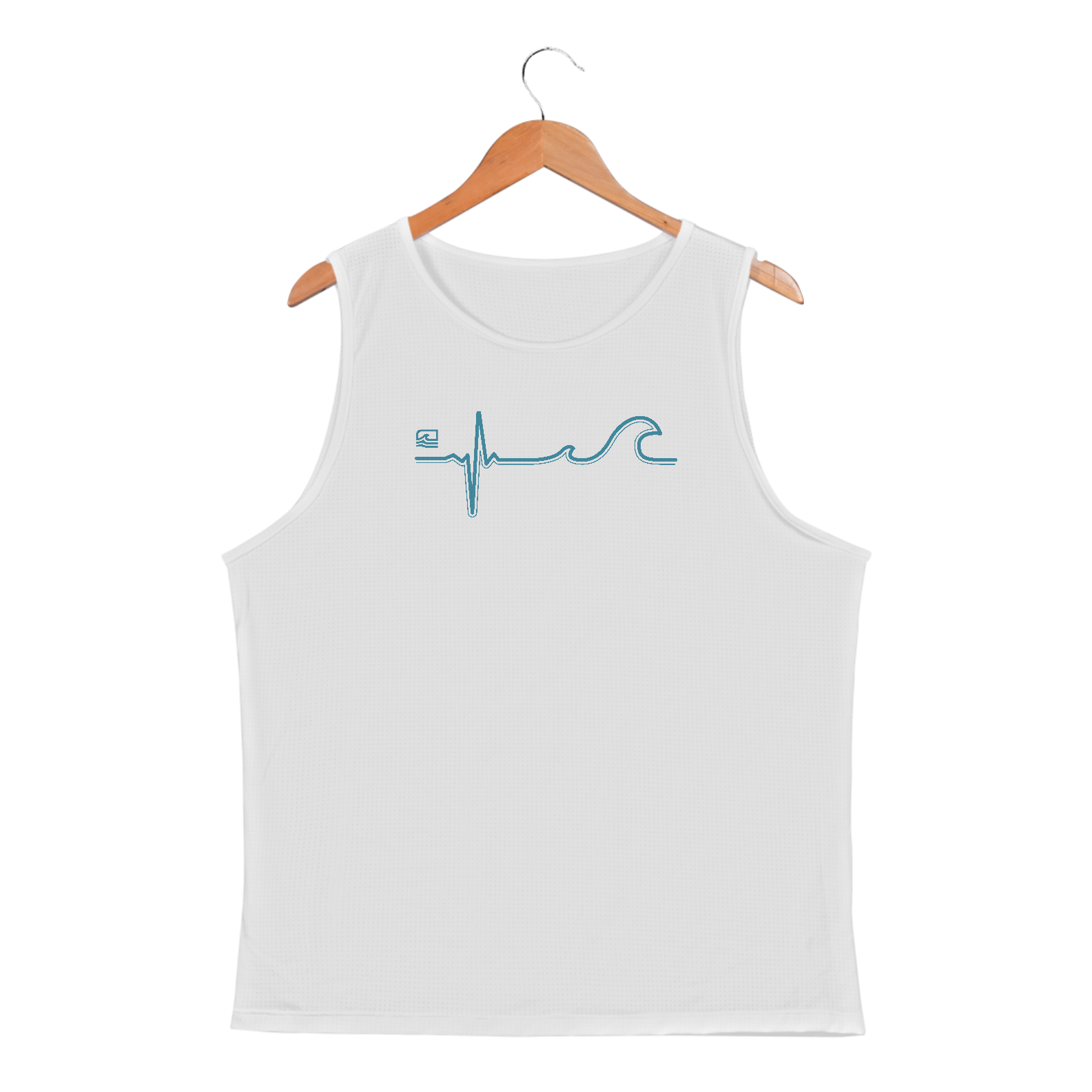 Regata Dry Fit - No Ritmo das Ondas (Branco)