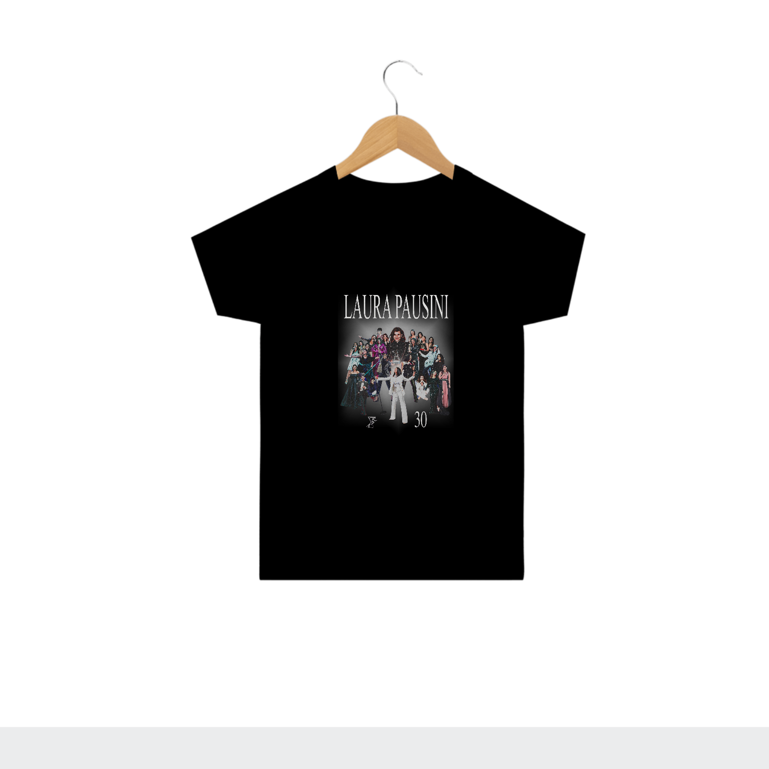 Camiseta Infantil Laura Pausini 30 anos