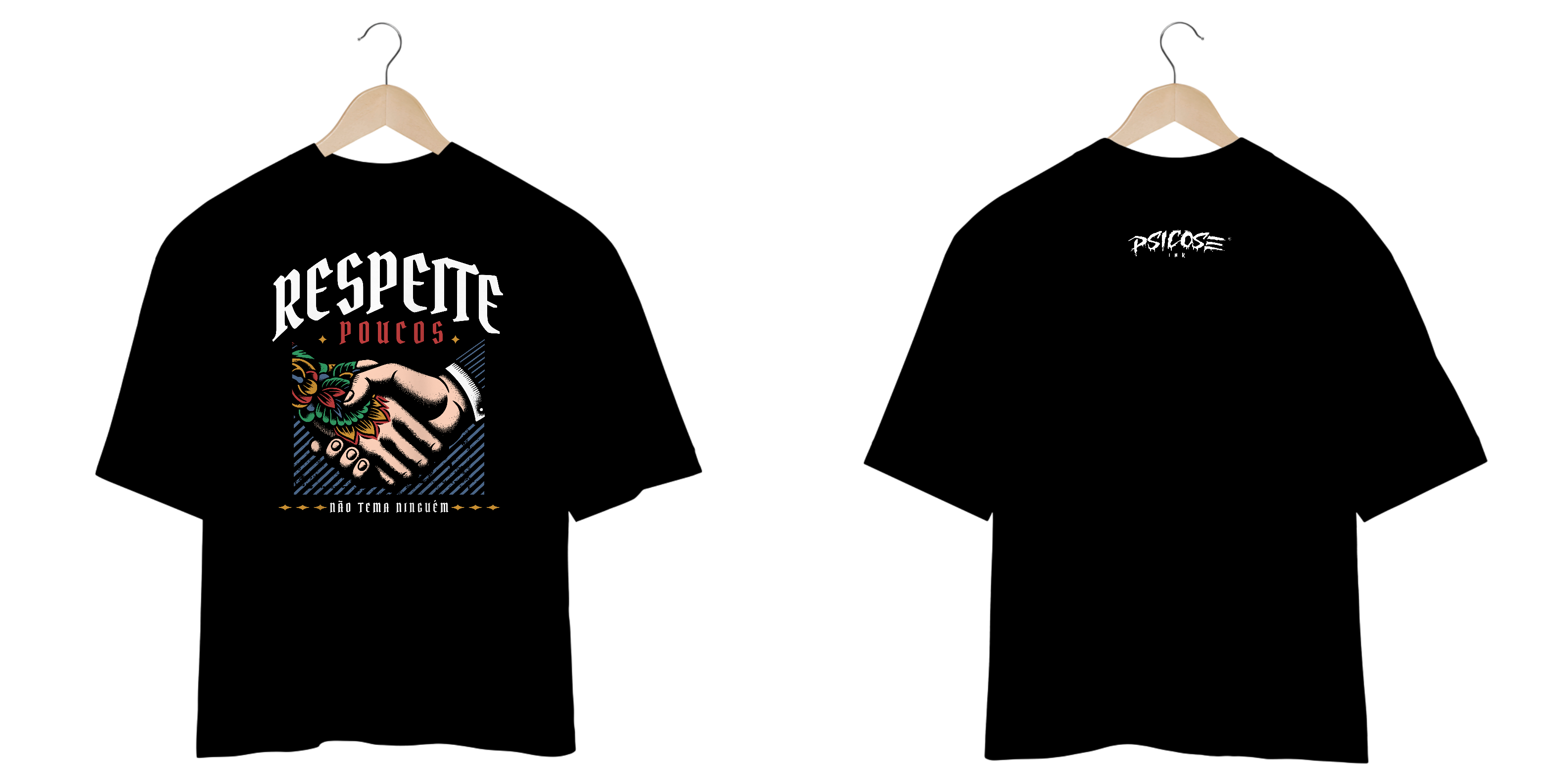 Oversized Respeite Poucos, Não Tema Ninguém