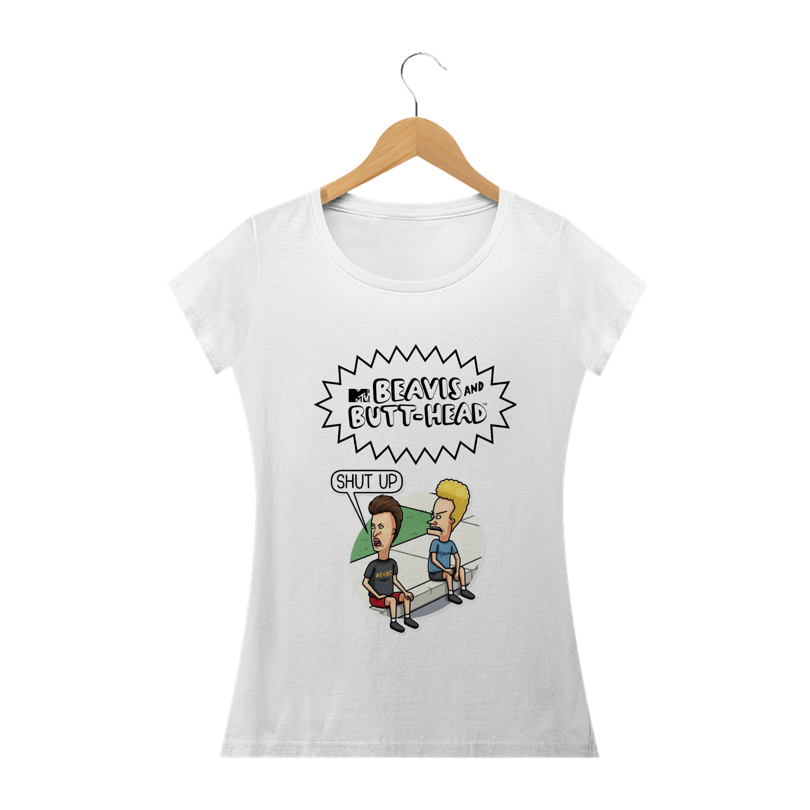 Camiseta Baby Long - Beavis and Butt-Head