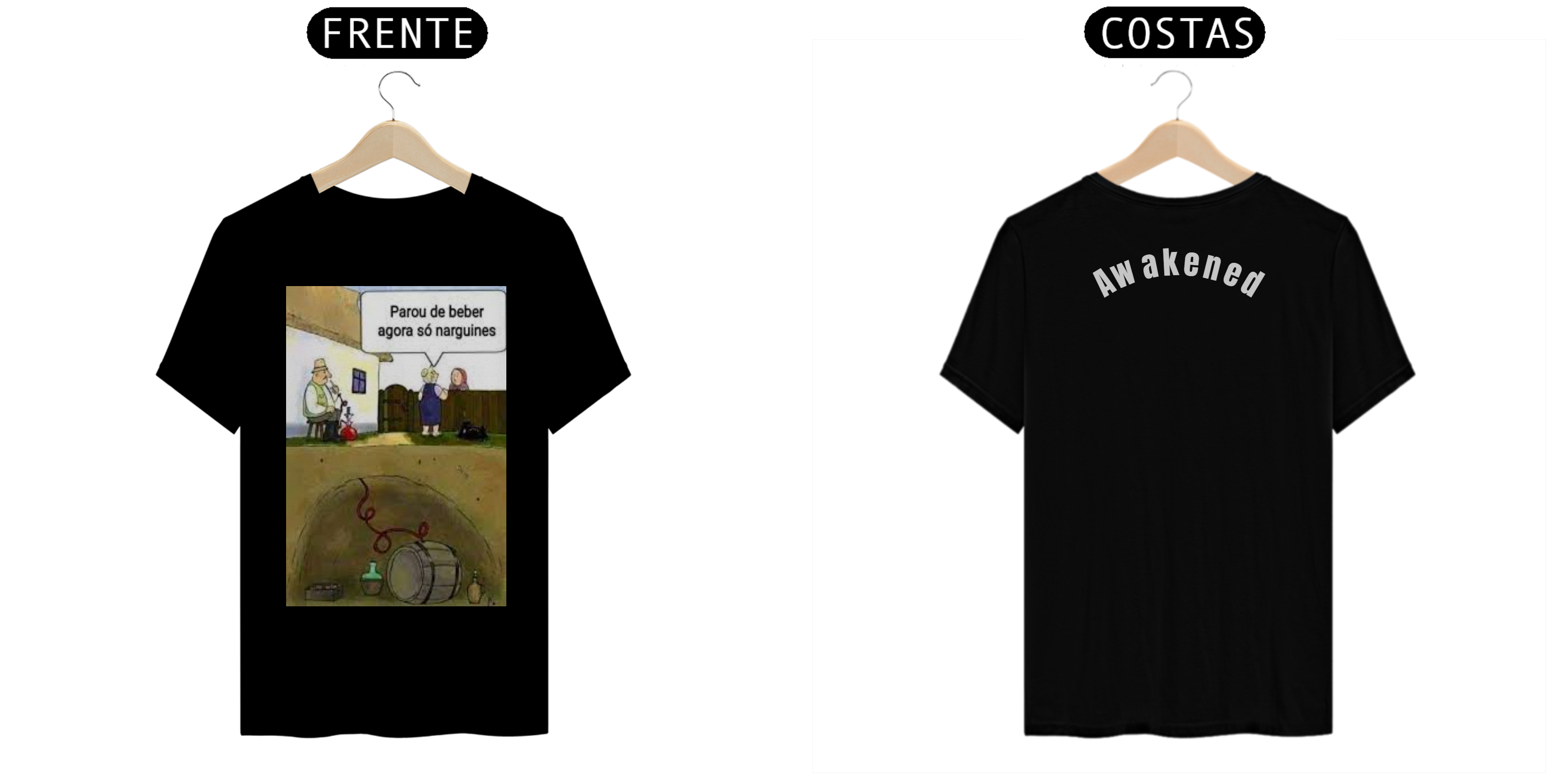 Parou de beber agora só narguines