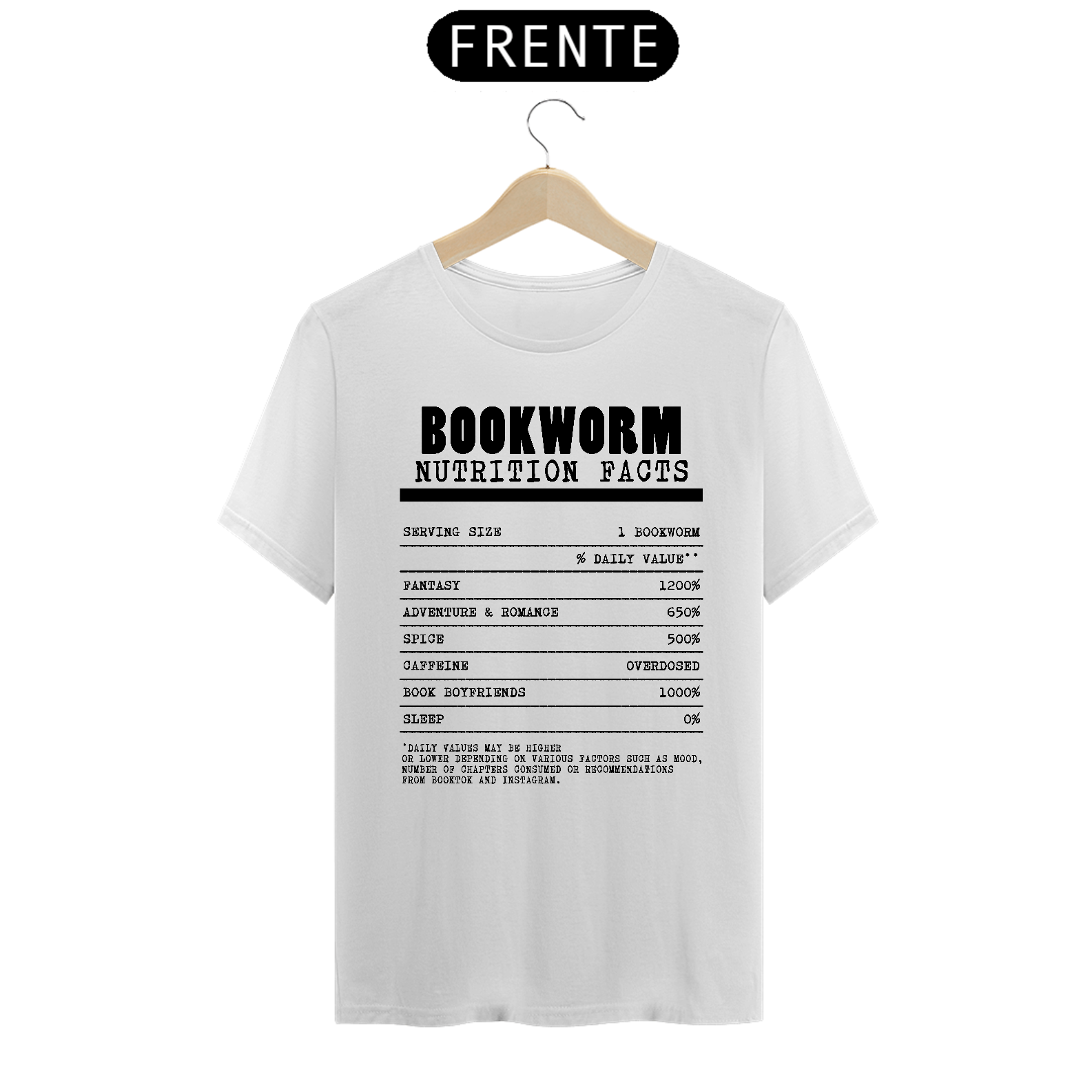 Camiseta Nutrition Facts