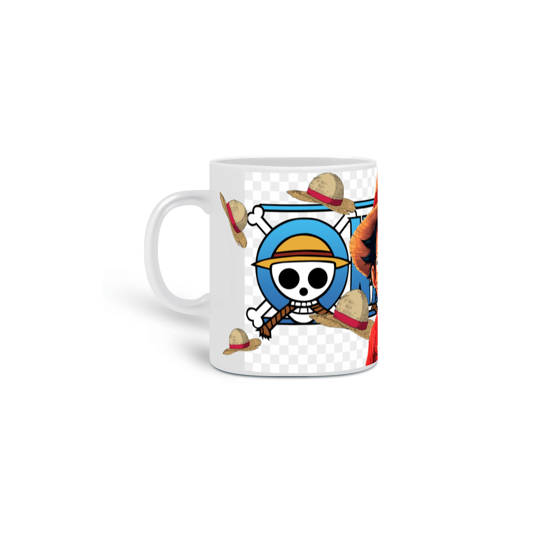 Nome do produto  Caneca Chapéu de Palha (Luffy, One Piece)