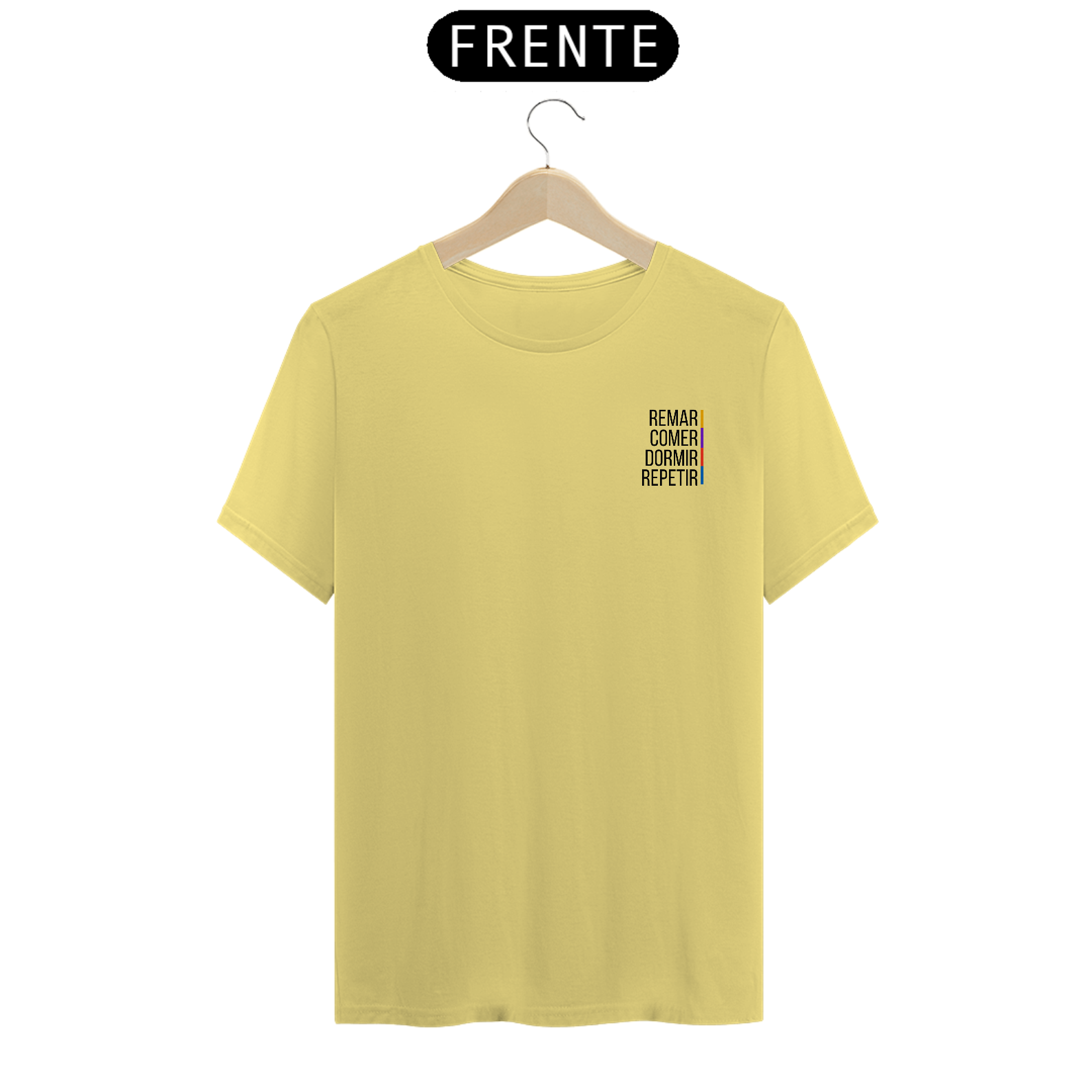 T-shirt estonada, comer, remar, dormir e repetir