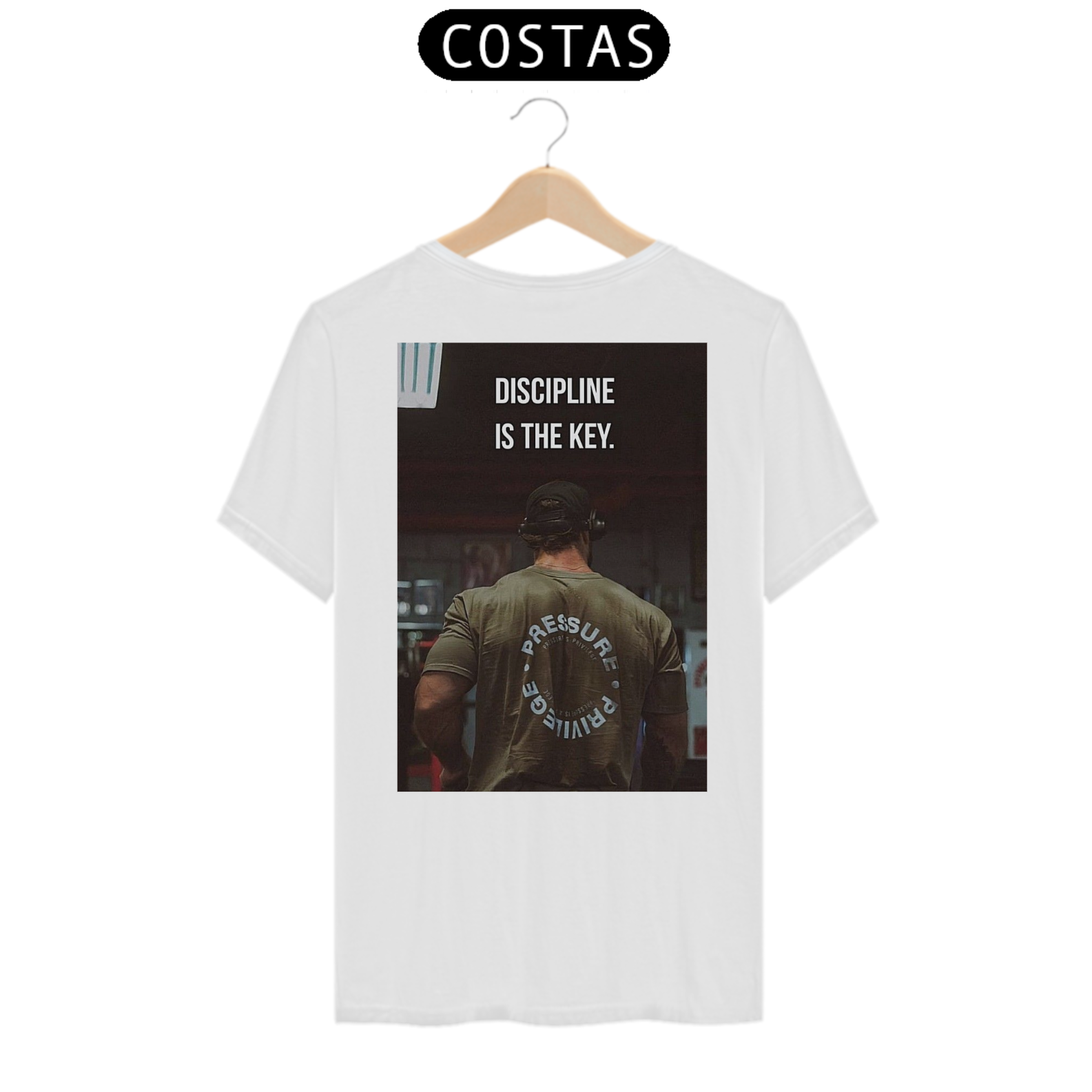 Camiseta Discipline Academia - Costas