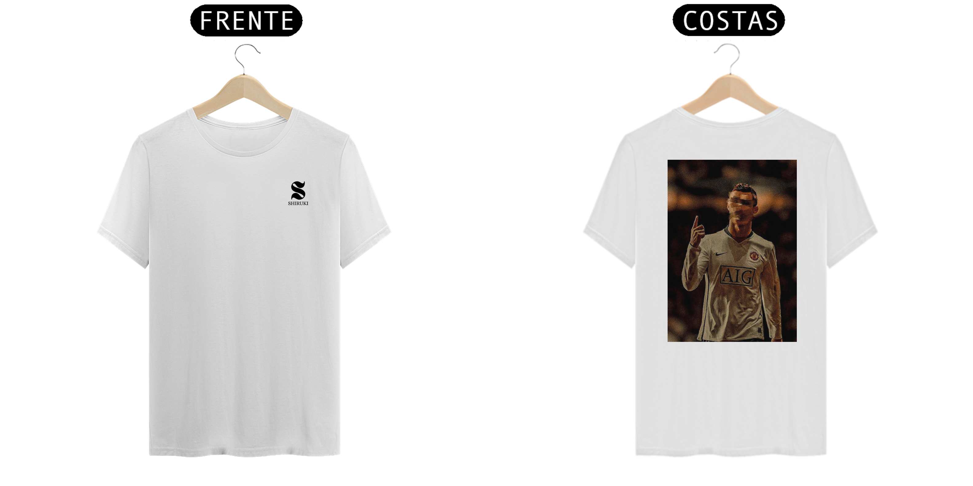Camiseta Cristiano Ronaldo - Frente e Costas