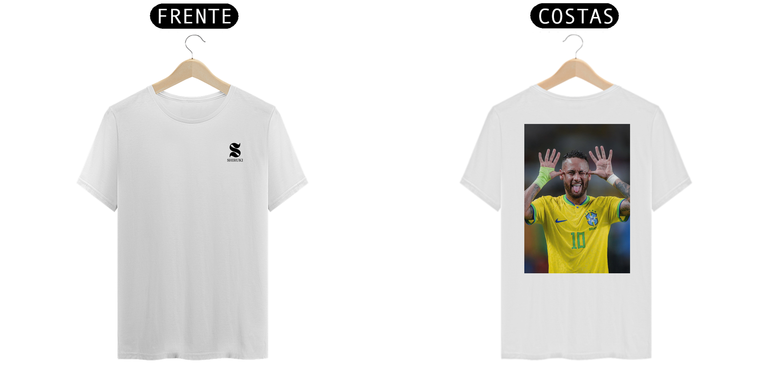Camiseta Neymar - Frente e Costas