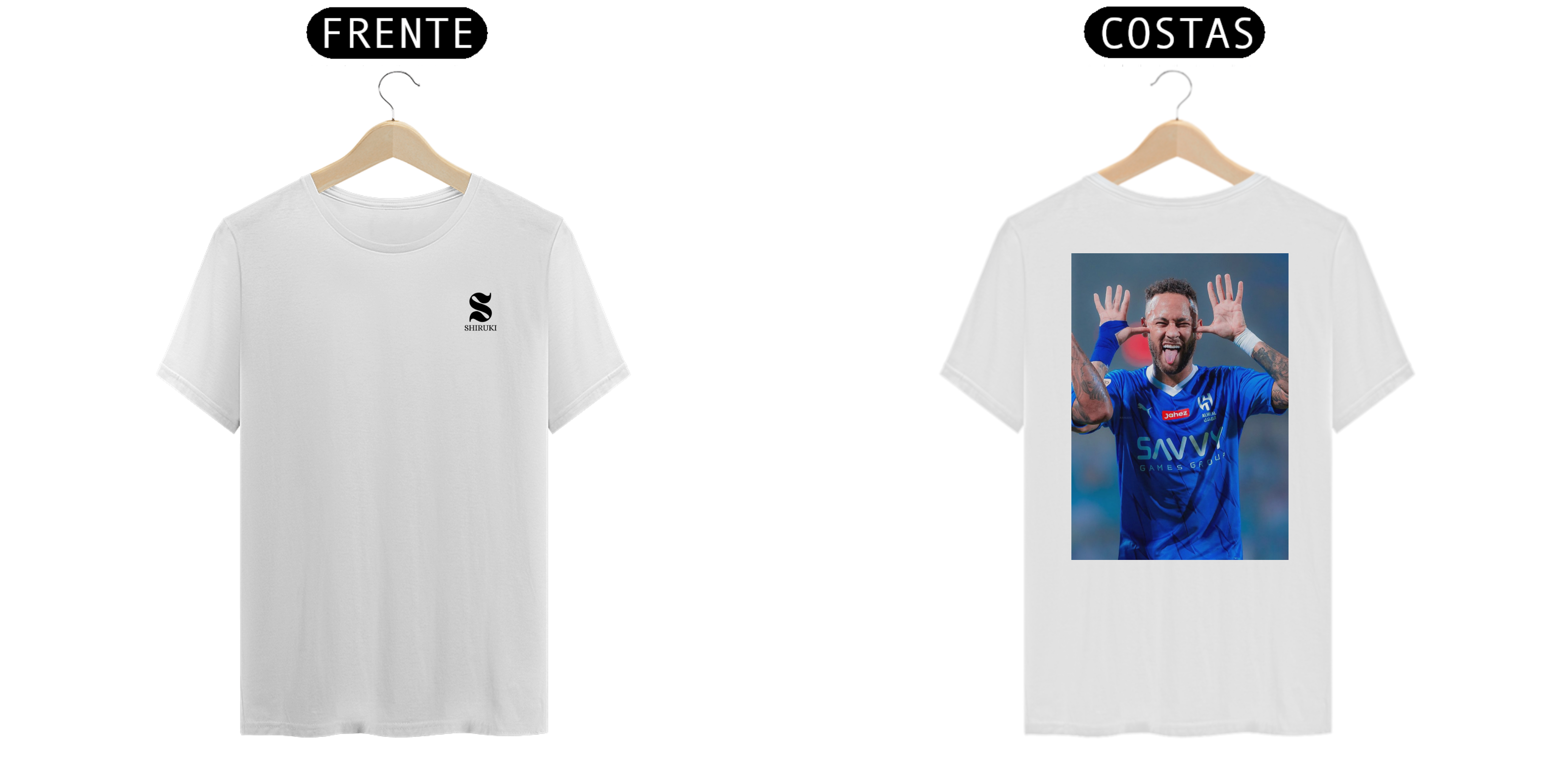 Camiseta Neymar - Frente e Costas