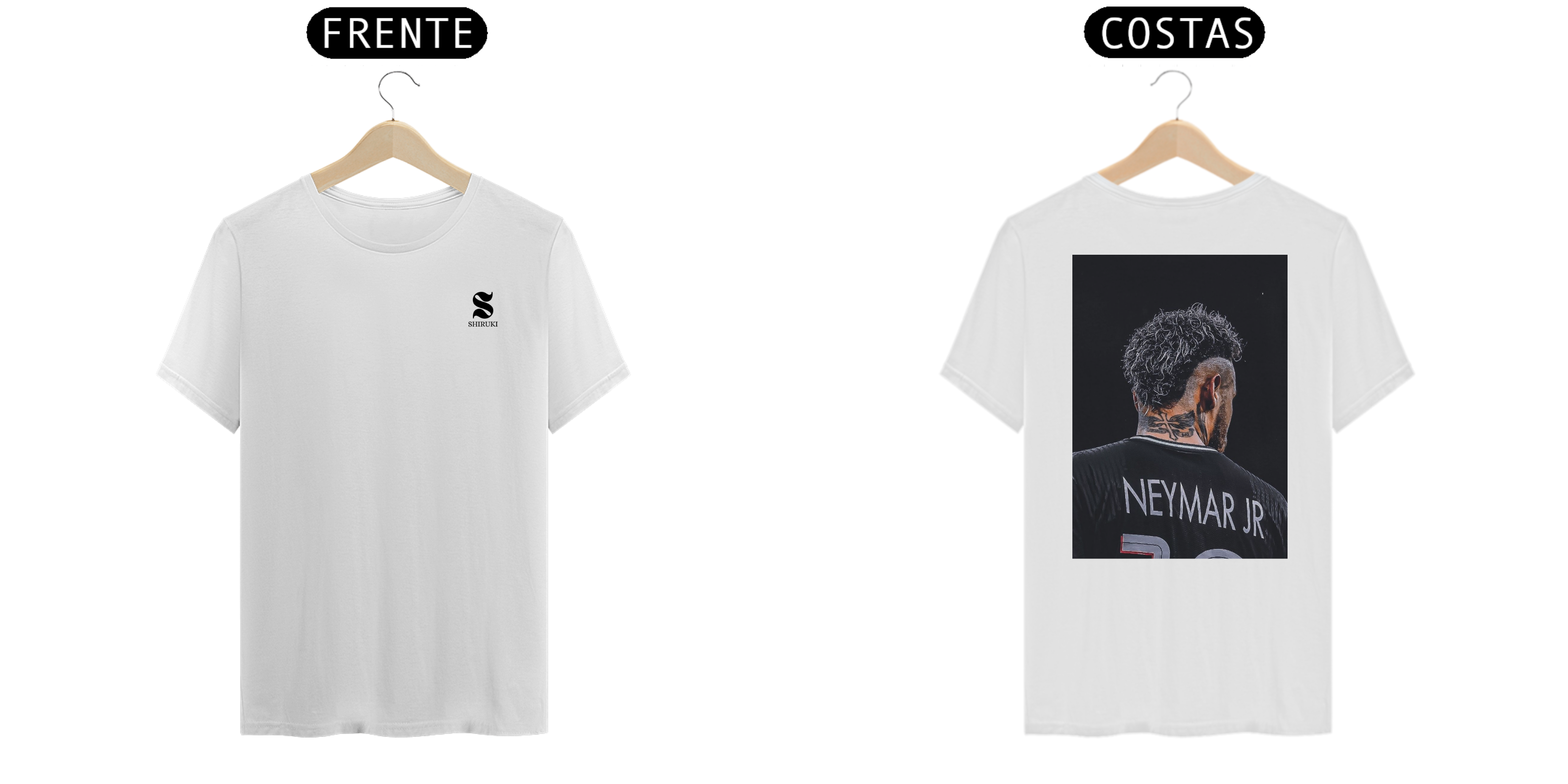 Camiseta Neymar Jr - Frente e Costas