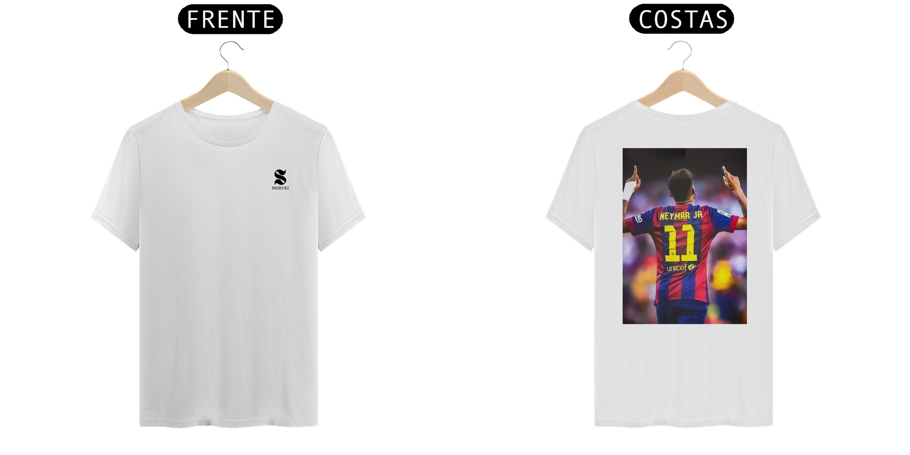 Camiseta Neymar Jr - Frente e Costas