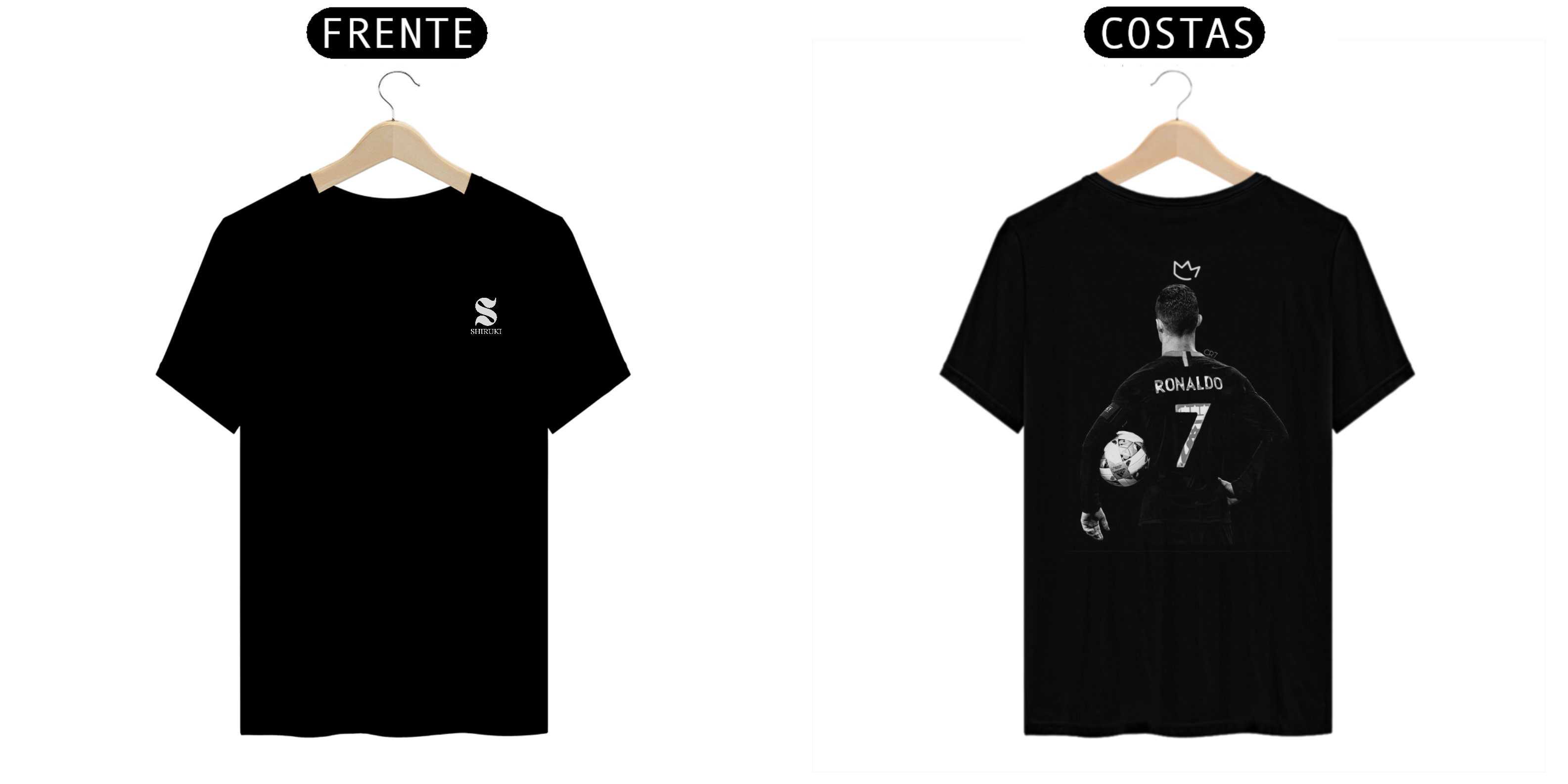 Camiseta Cristiano Ronaldo - Frente e Costas