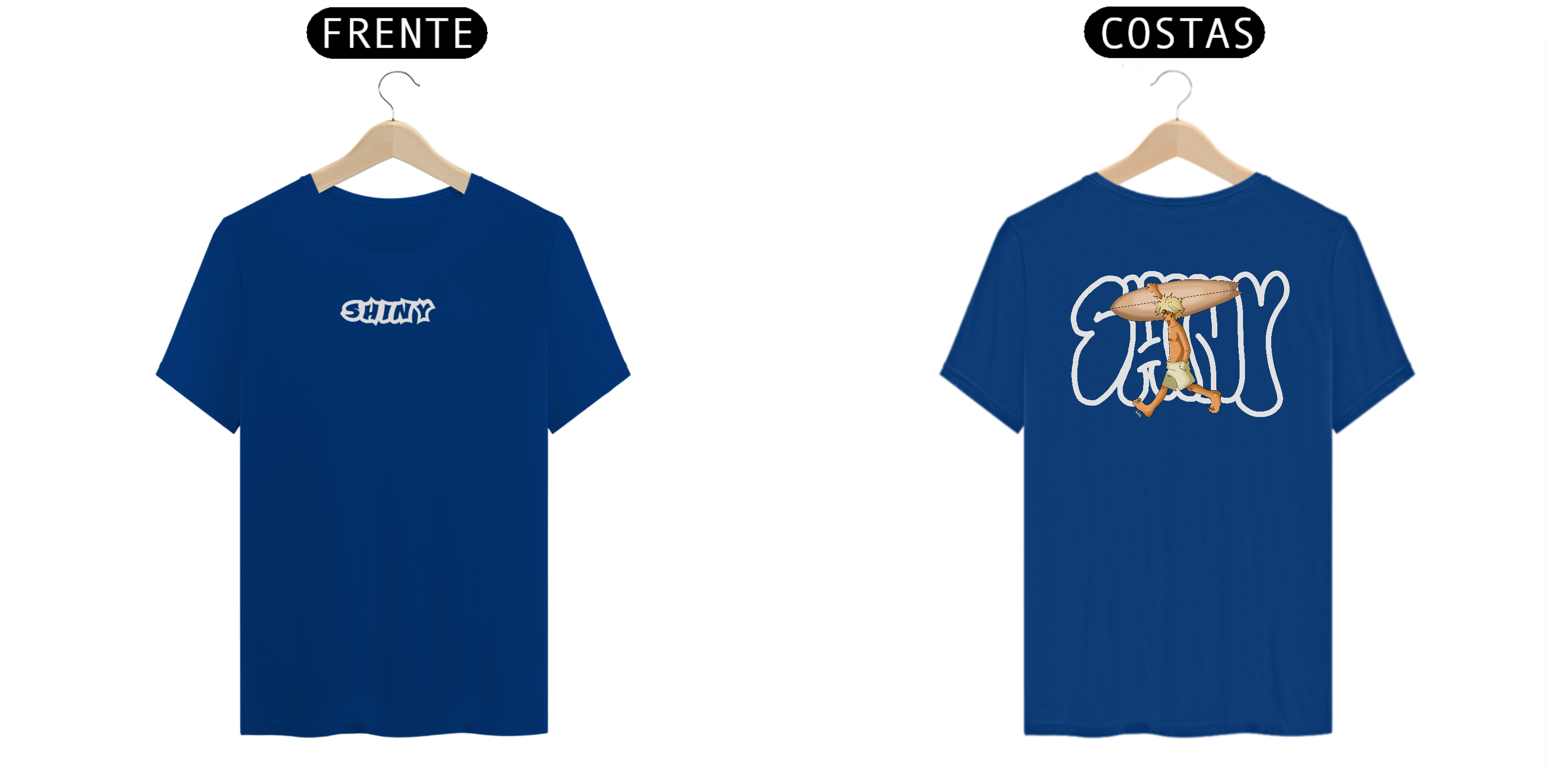 Camiseta Shiny surfboy azul royal