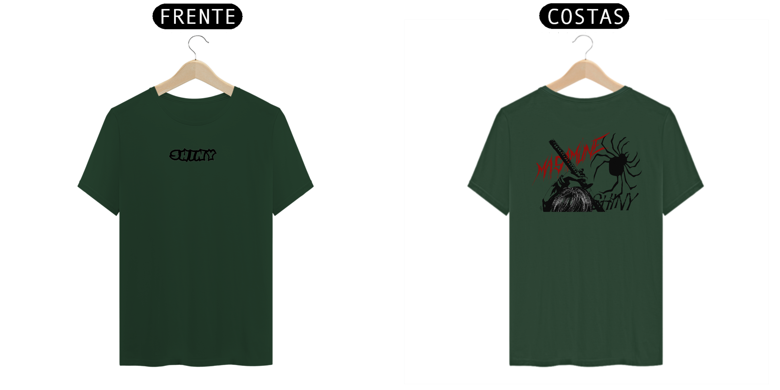 Camiseta Shiny masamune verde musgo