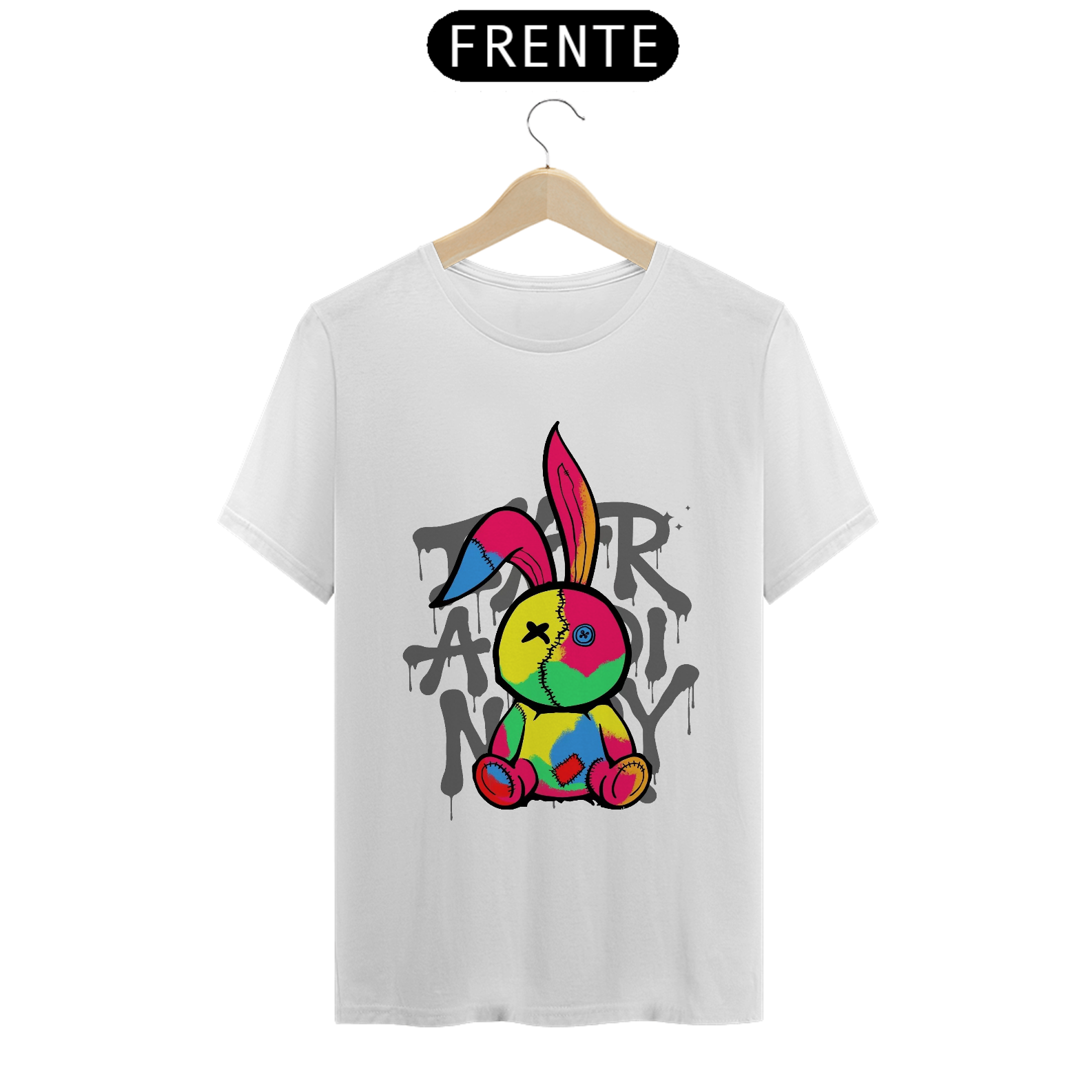 Camiseta - Urso colorido