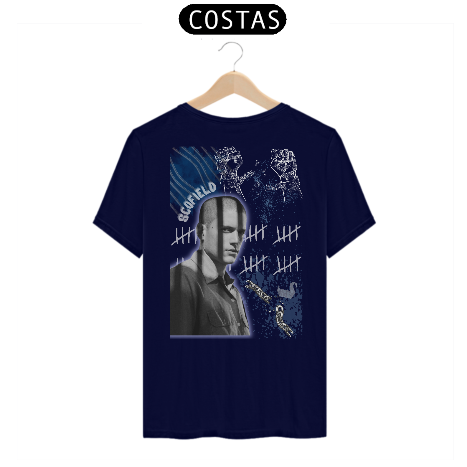 Camiseta Scofield Prison Break - Linha Quality