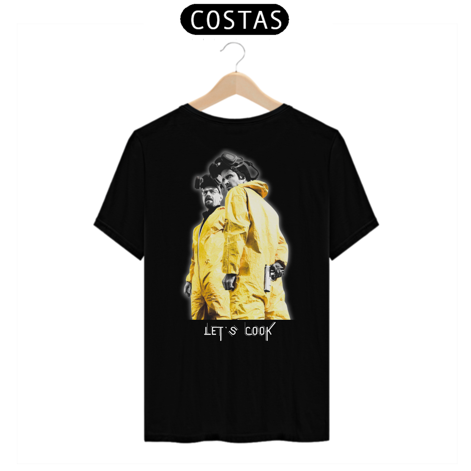 Camiseta Let's Cook - Breaking Bad - Heisenberg e pinkman - Linha Quality