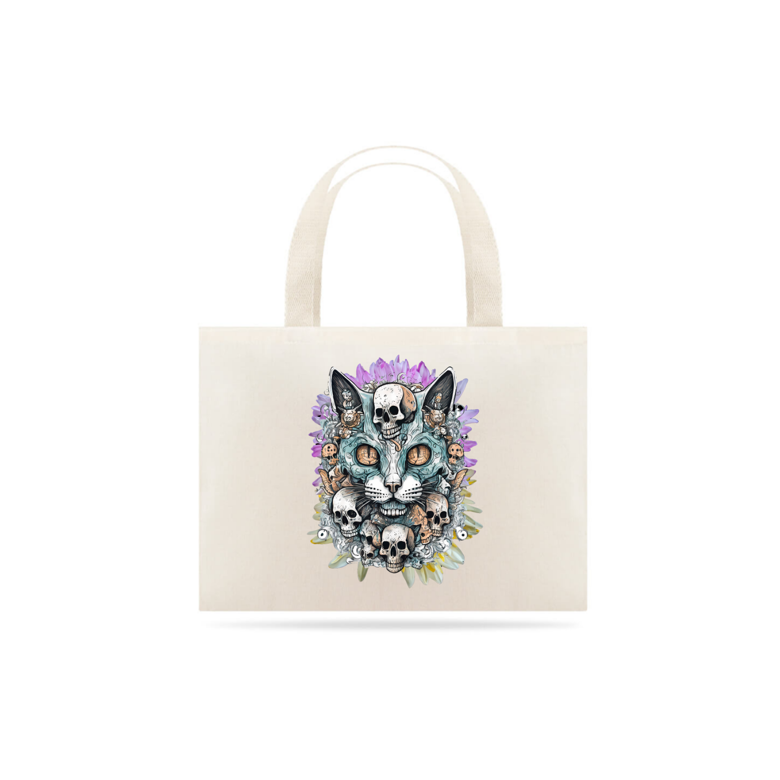 Eco Bag Soy Caveira - Gato Skull