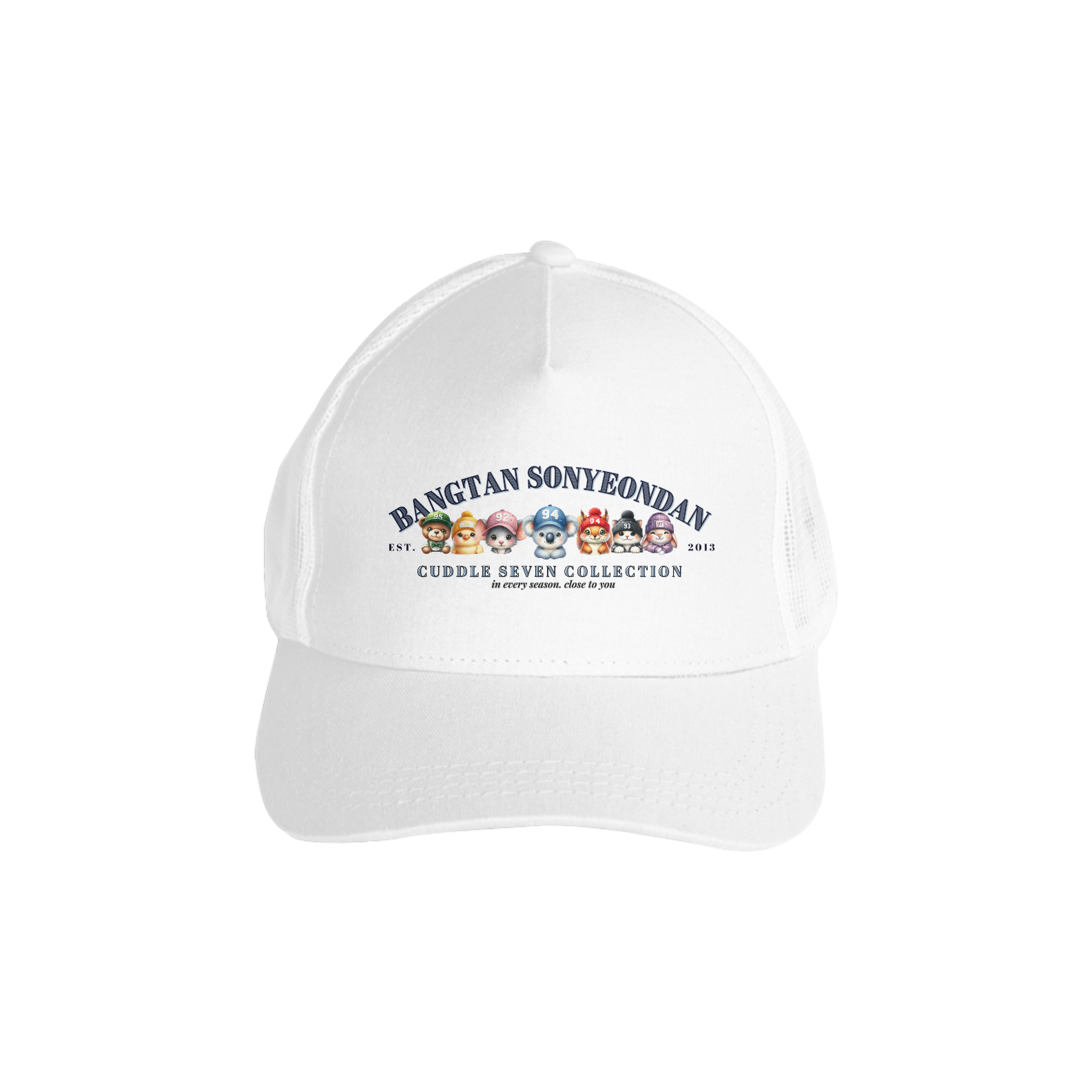 CUDDLE 7 - HAT (BANGTAN) WHITE