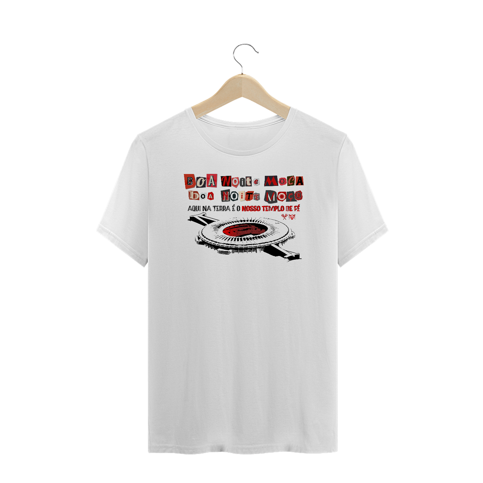 Nosso Templo de Fé - Plus Size - Branca Cinza