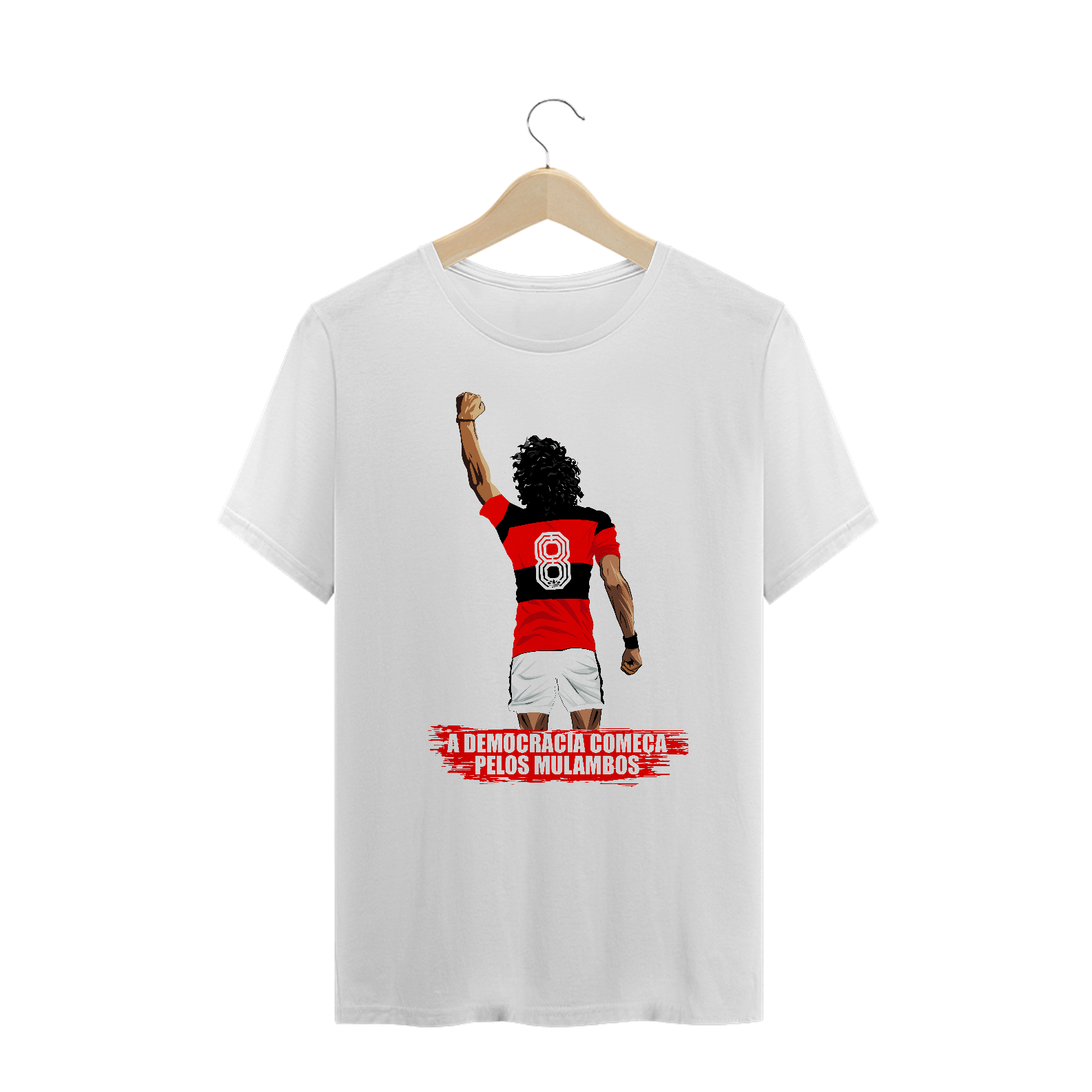 A Democracia começa pelos Mulambos - Plus Size - cinza/preto/branco