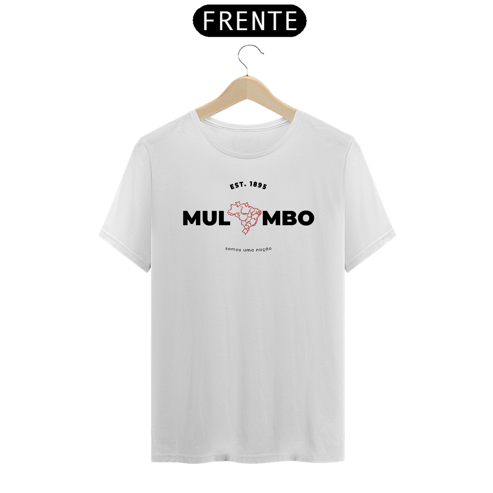 Somos uma Nação - T-shirt Prime - Branca/Marfim