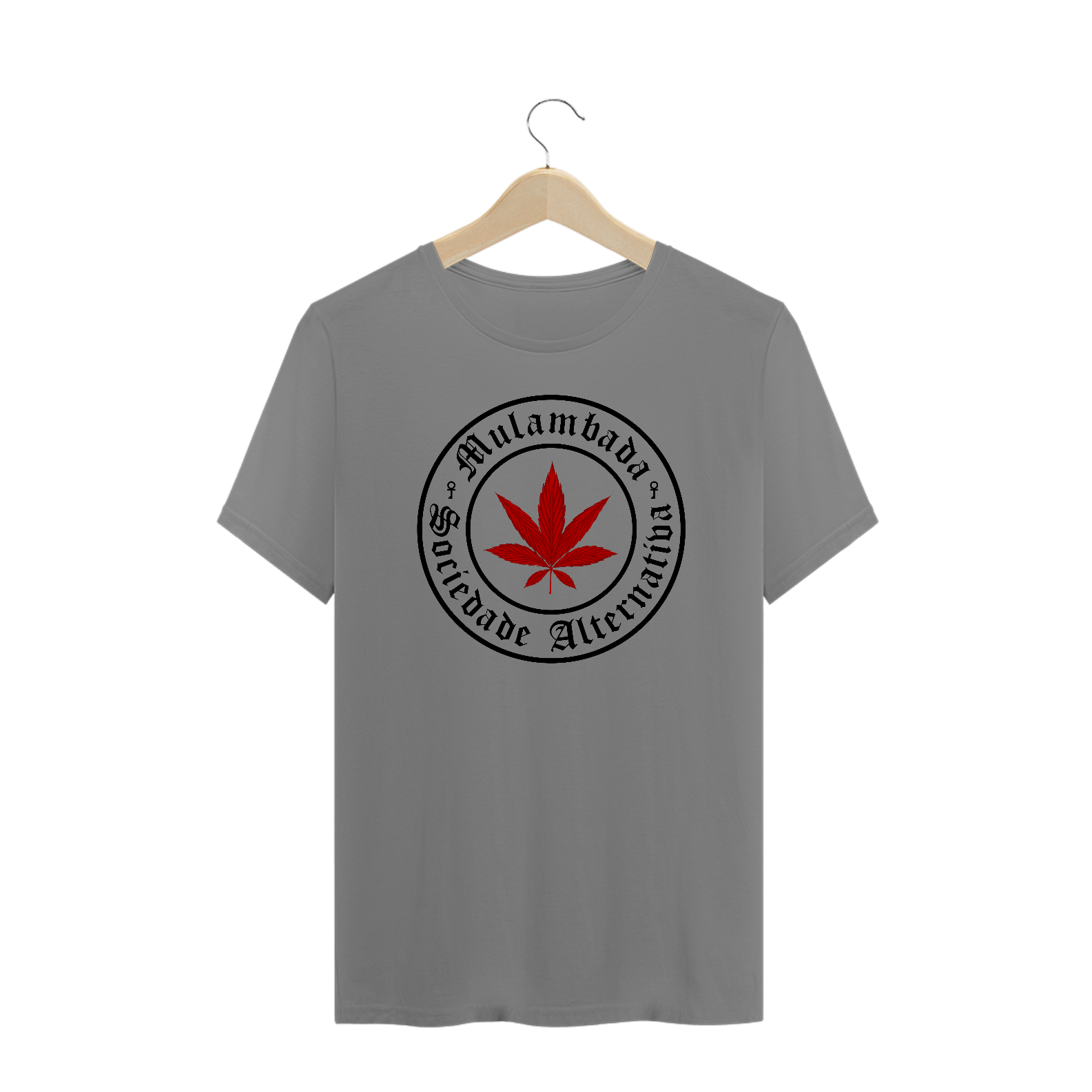 Sociedade Alternativa (weed) - Plus Size - Cinza/Branco