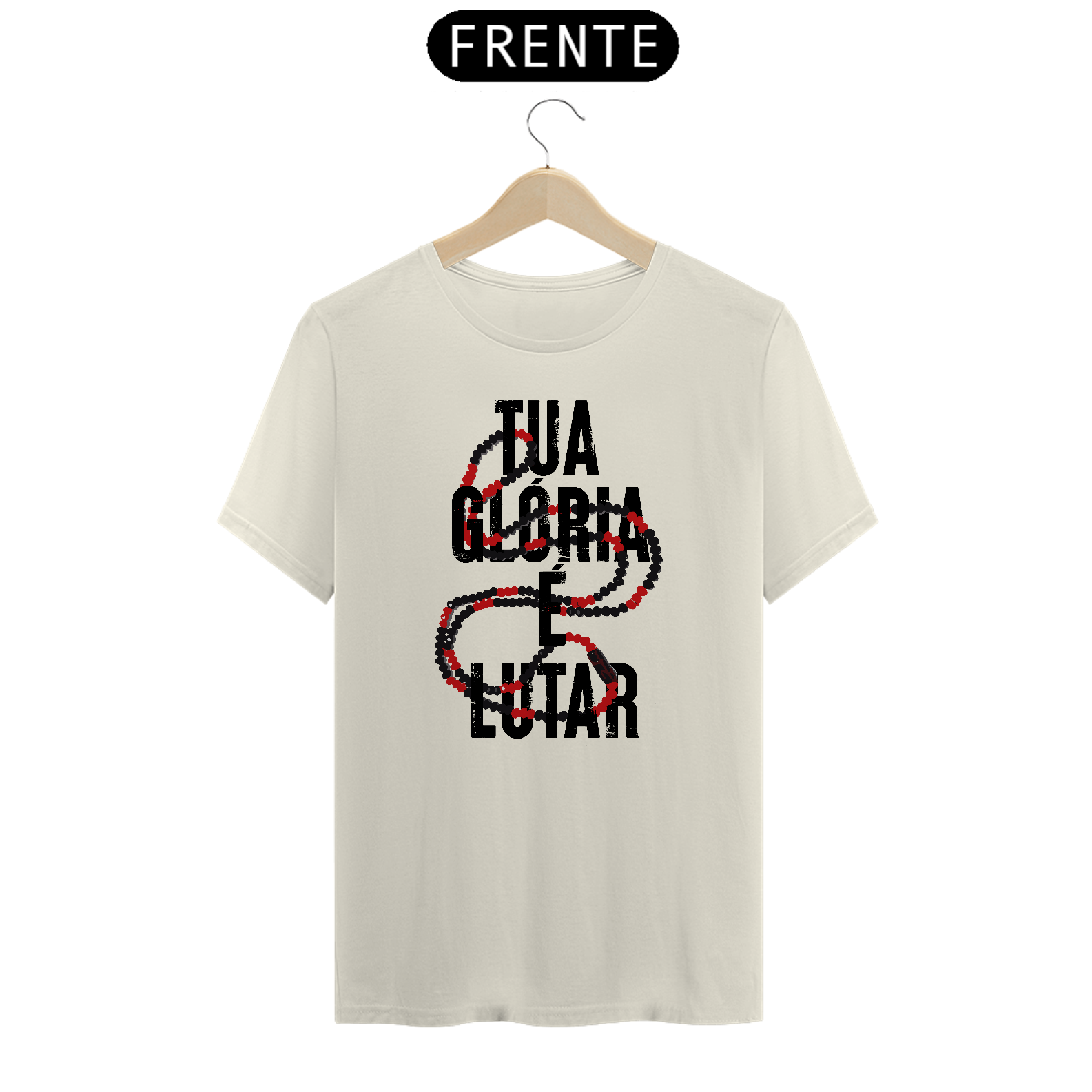 Tua Glória é Lutar - T-shirt Prime - Branca/Off-white